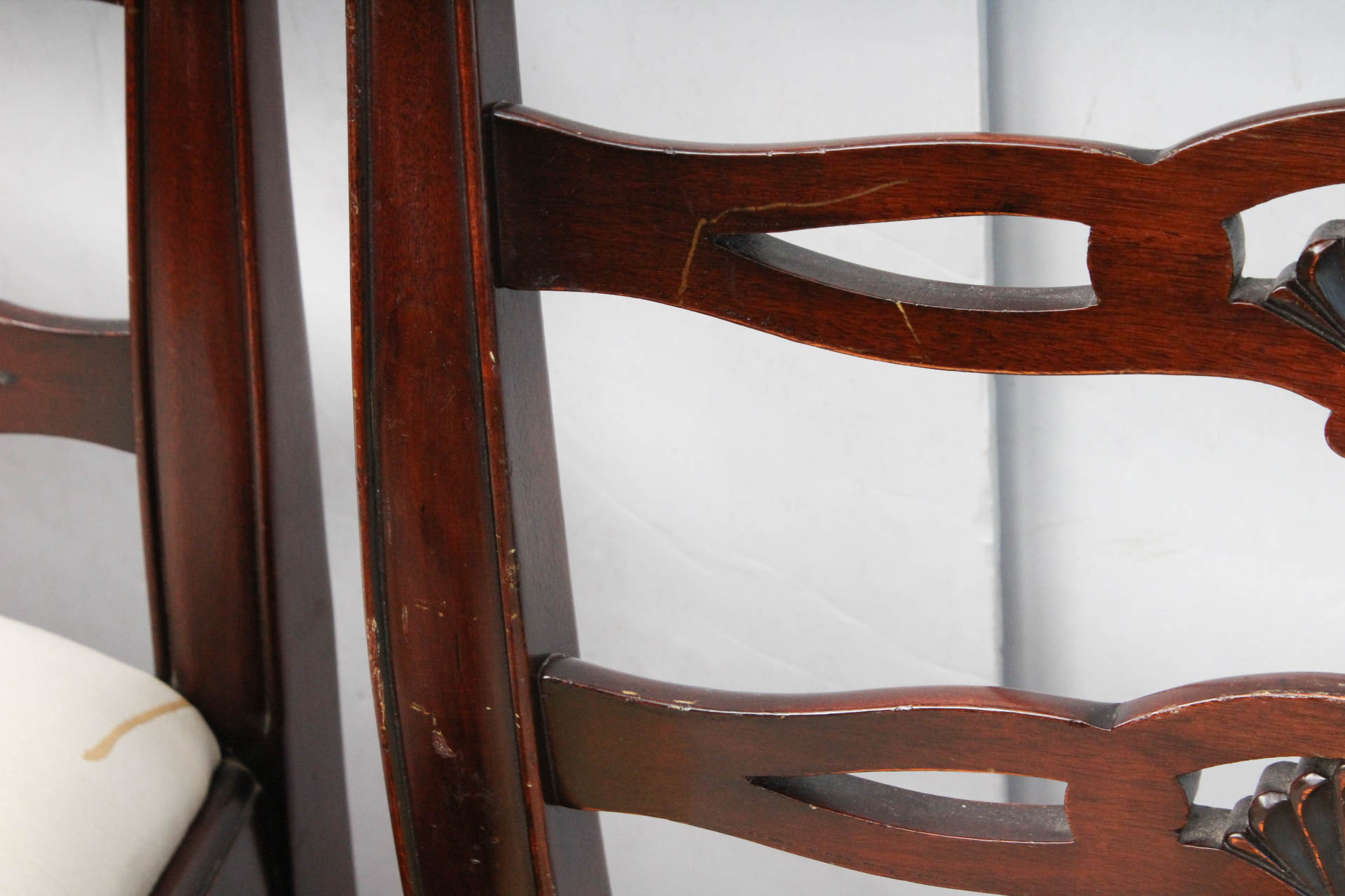 Phyfe Style Dining Table with Hepplewhite Style Ladderback Chairs