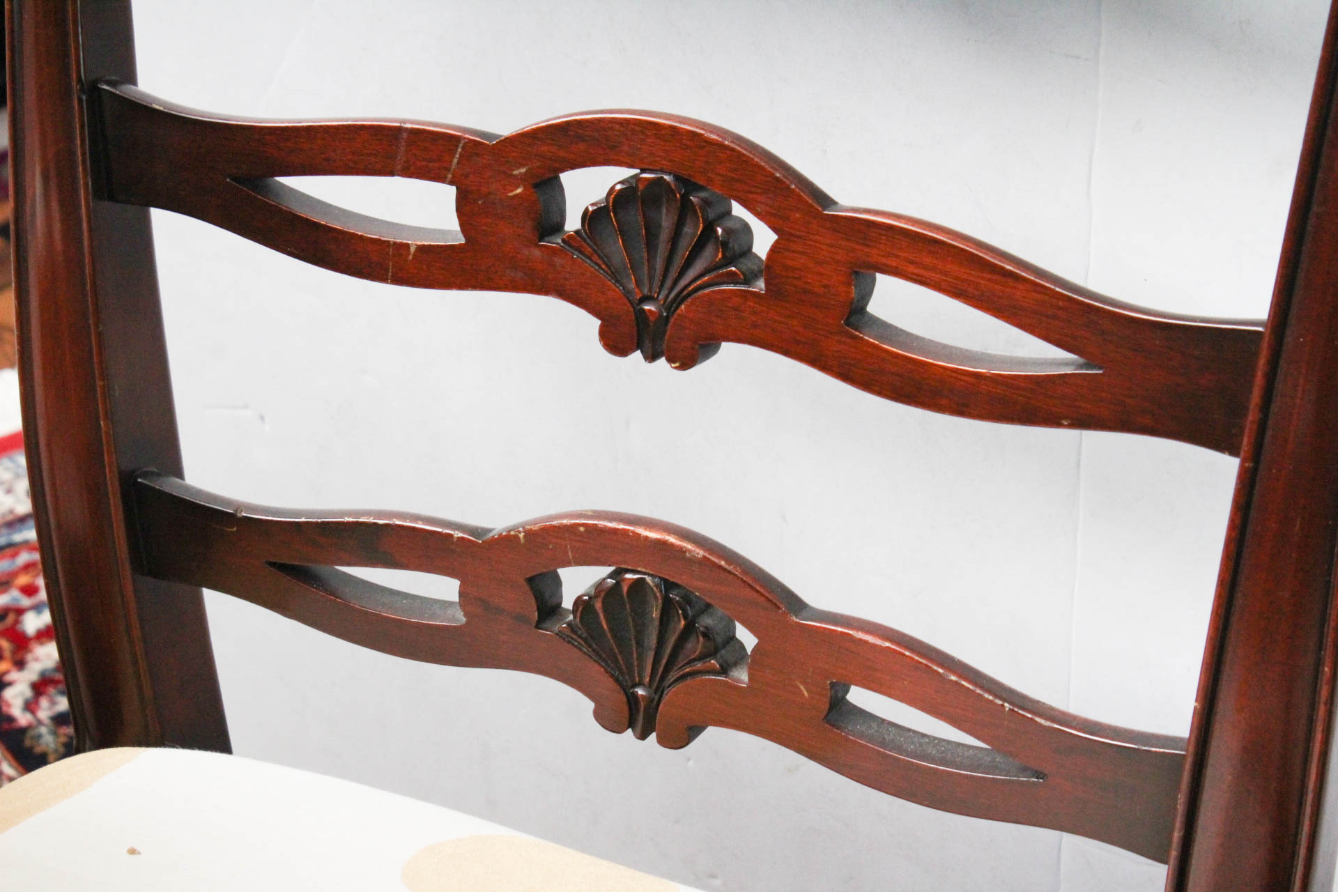 Phyfe Style Dining Table with Hepplewhite Style Ladderback Chairs