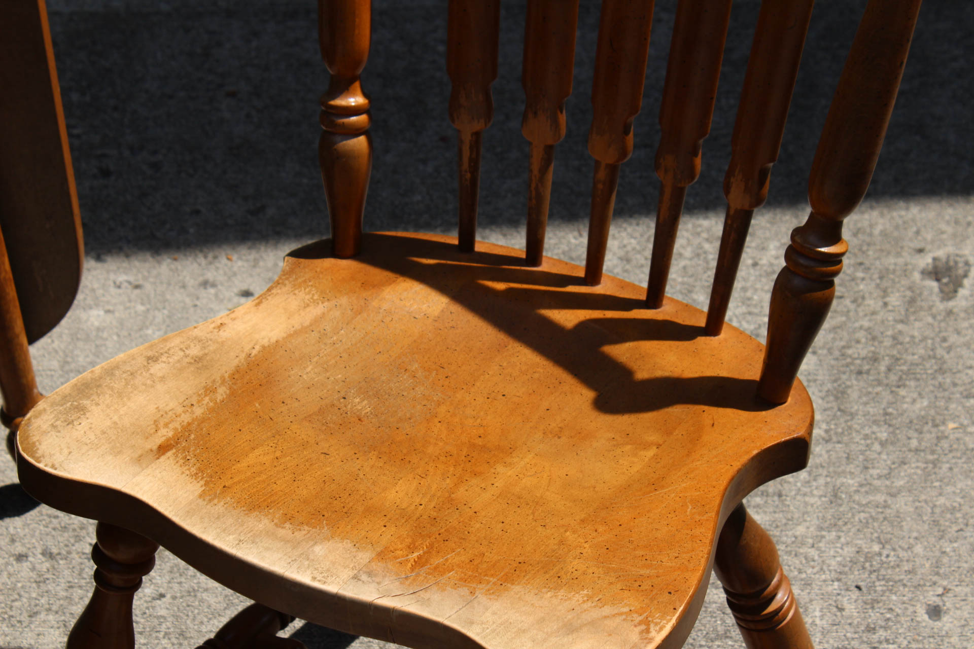 Ethan Allen Wood Veneer Drop Leaf Table and Chairs