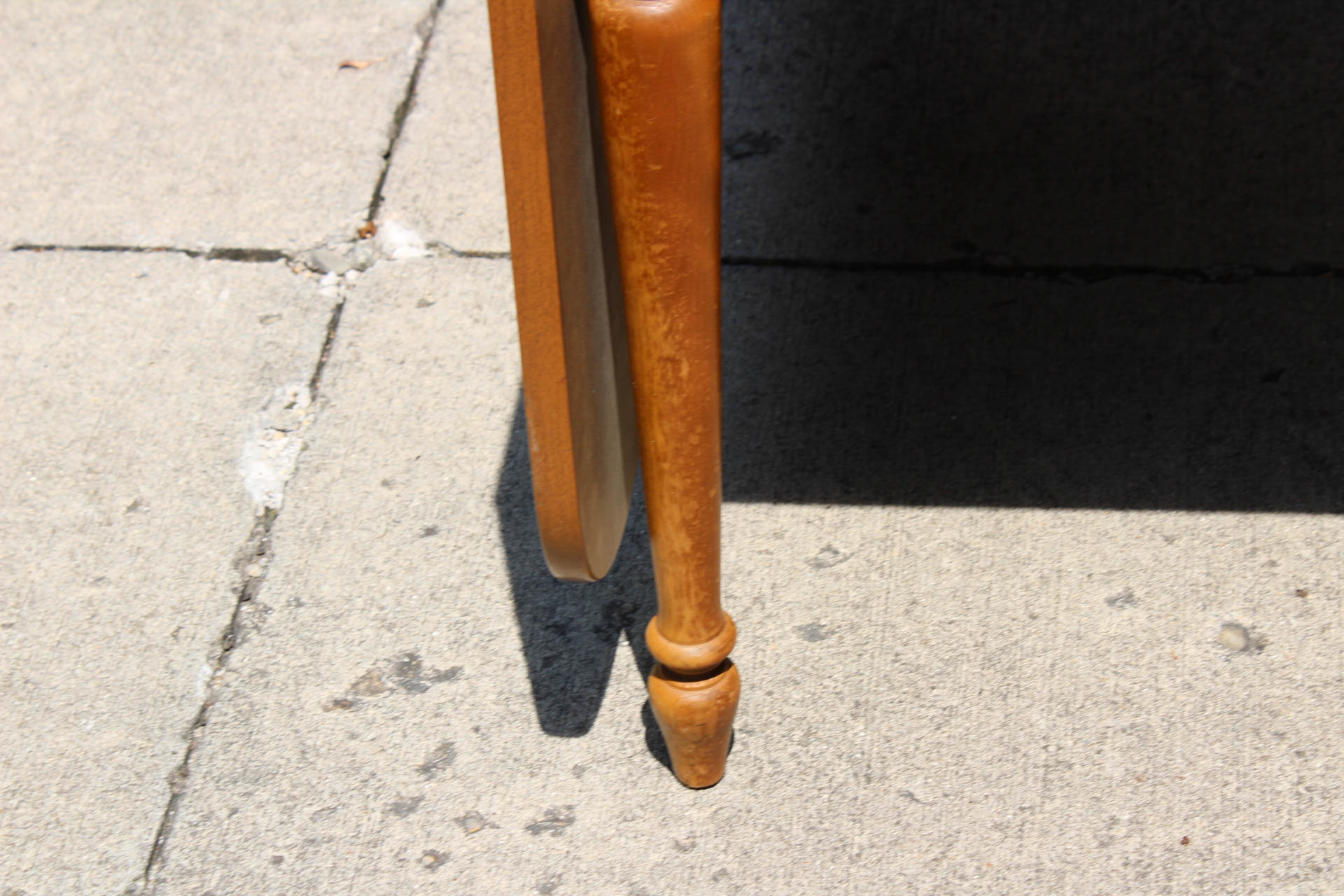 Ethan Allen Wood Veneer Drop Leaf Table and Chairs