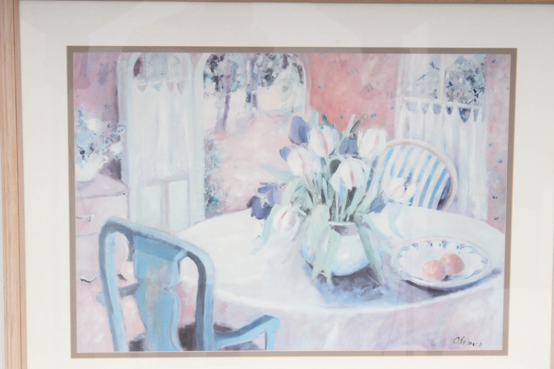 Framed Offset Lithograph Still Life