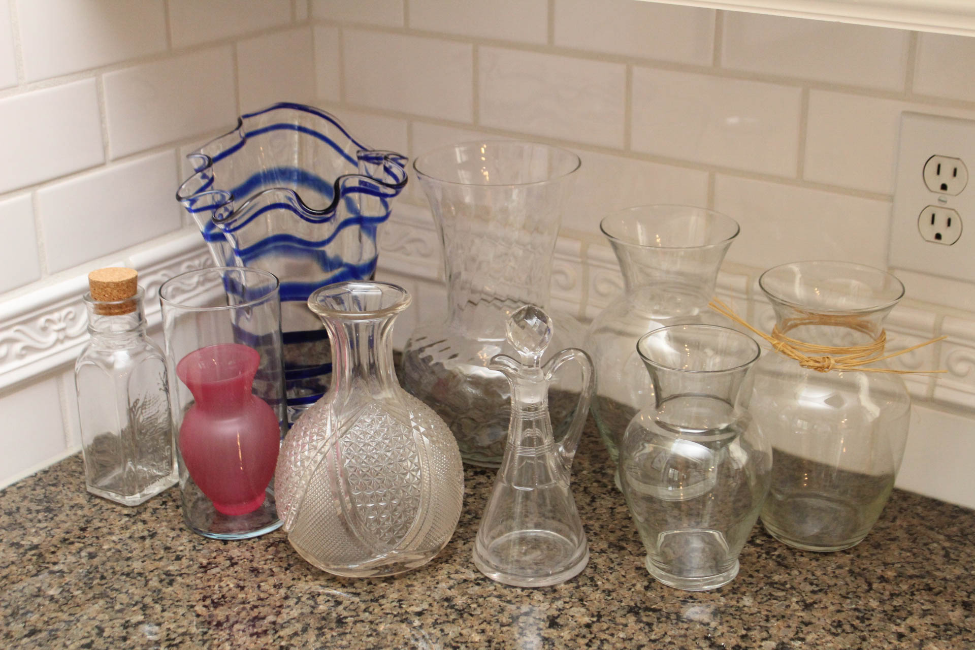 Art Glass and Vase Selection