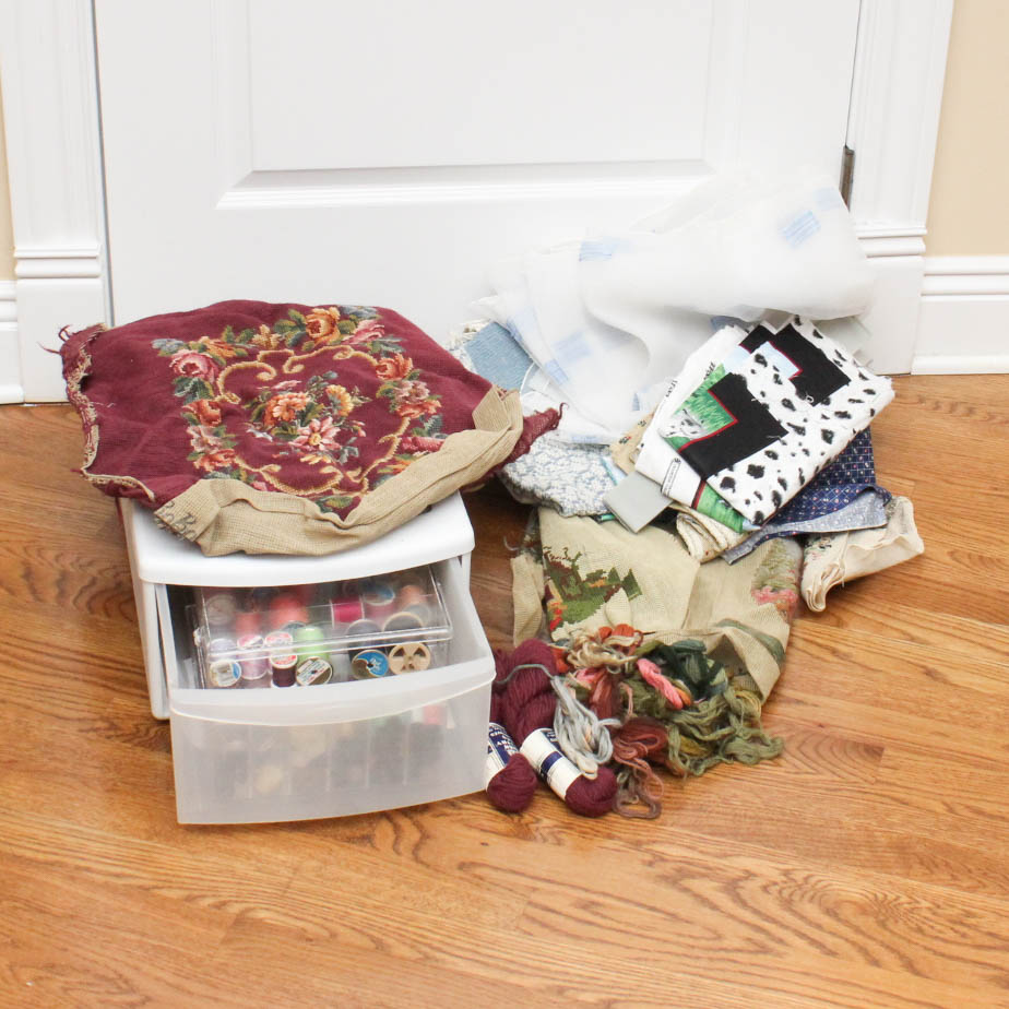 Fabric and Craft Supply Assortment