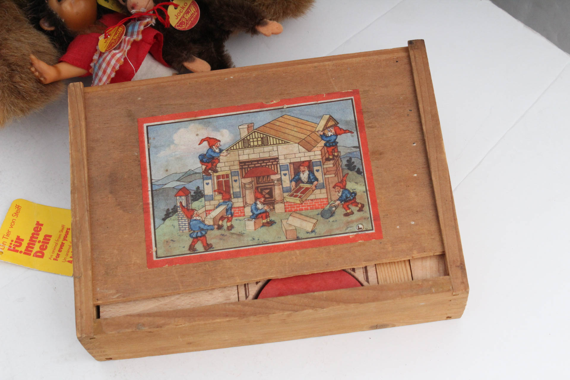 Collection of Children's Vintage Toys Featuring Steiff