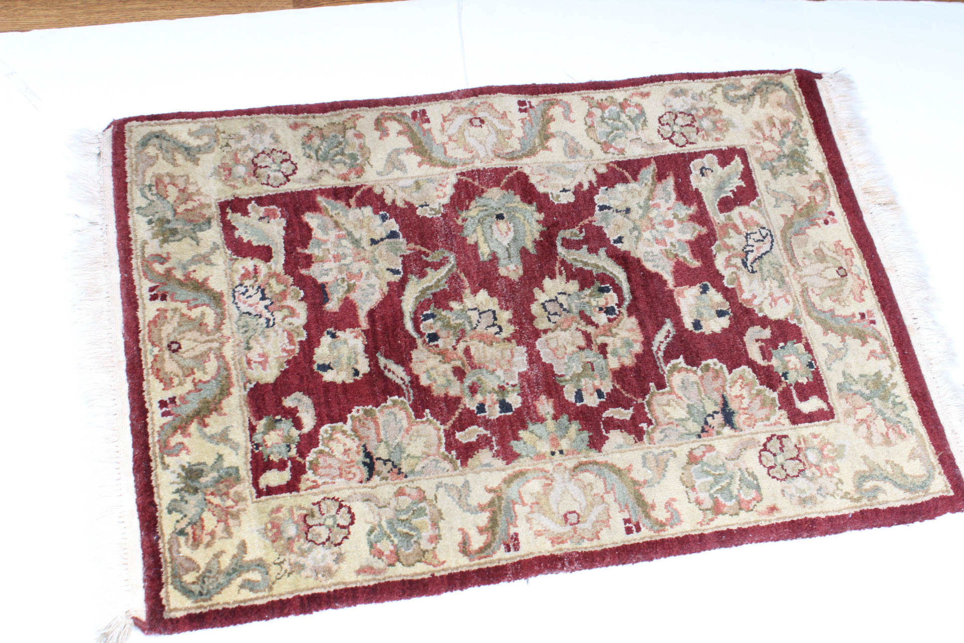 Hand Knotted Persian Tabriz Style Accent Rug