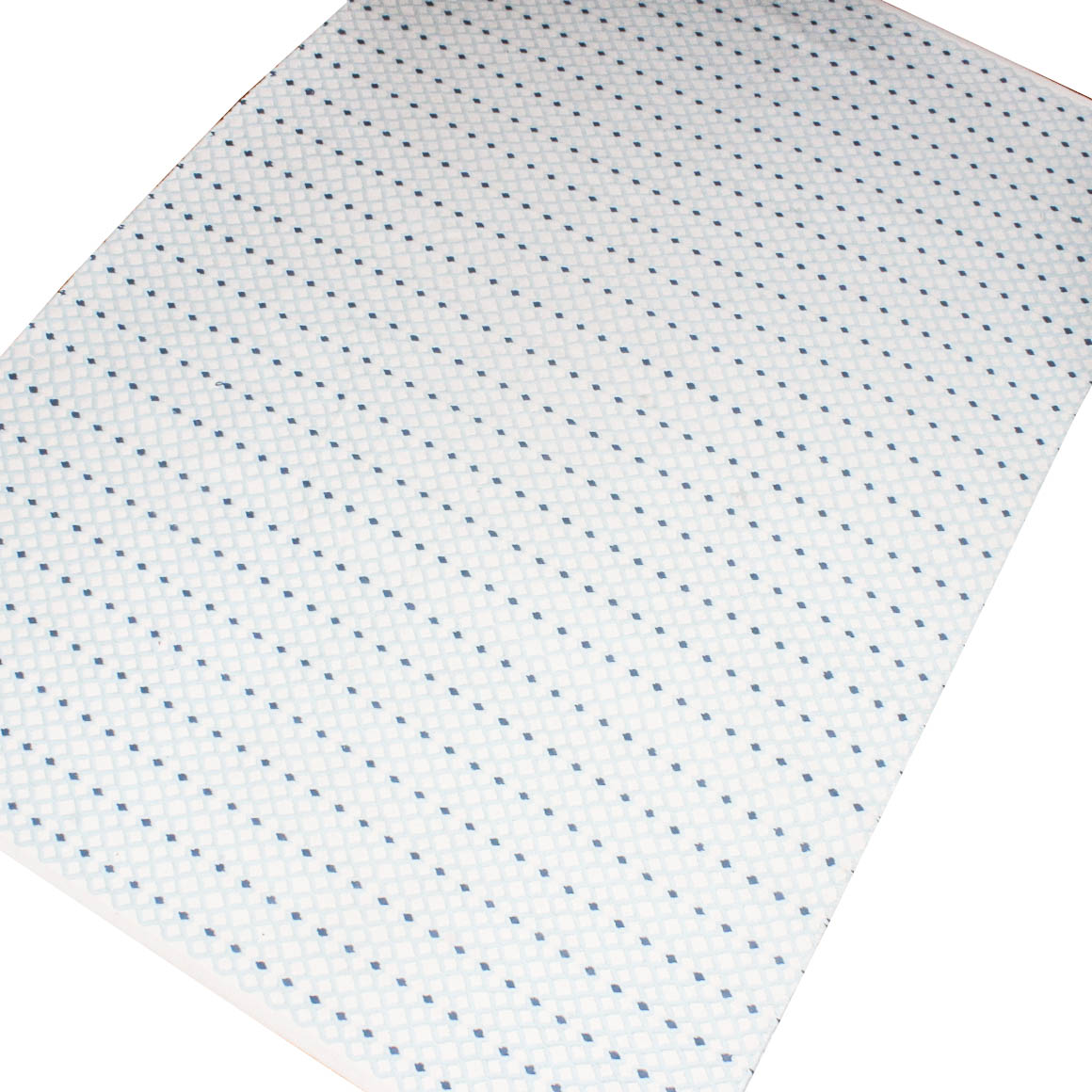 Handwoven and Embroidered Coyuchi Organic Cotton Accent Rug