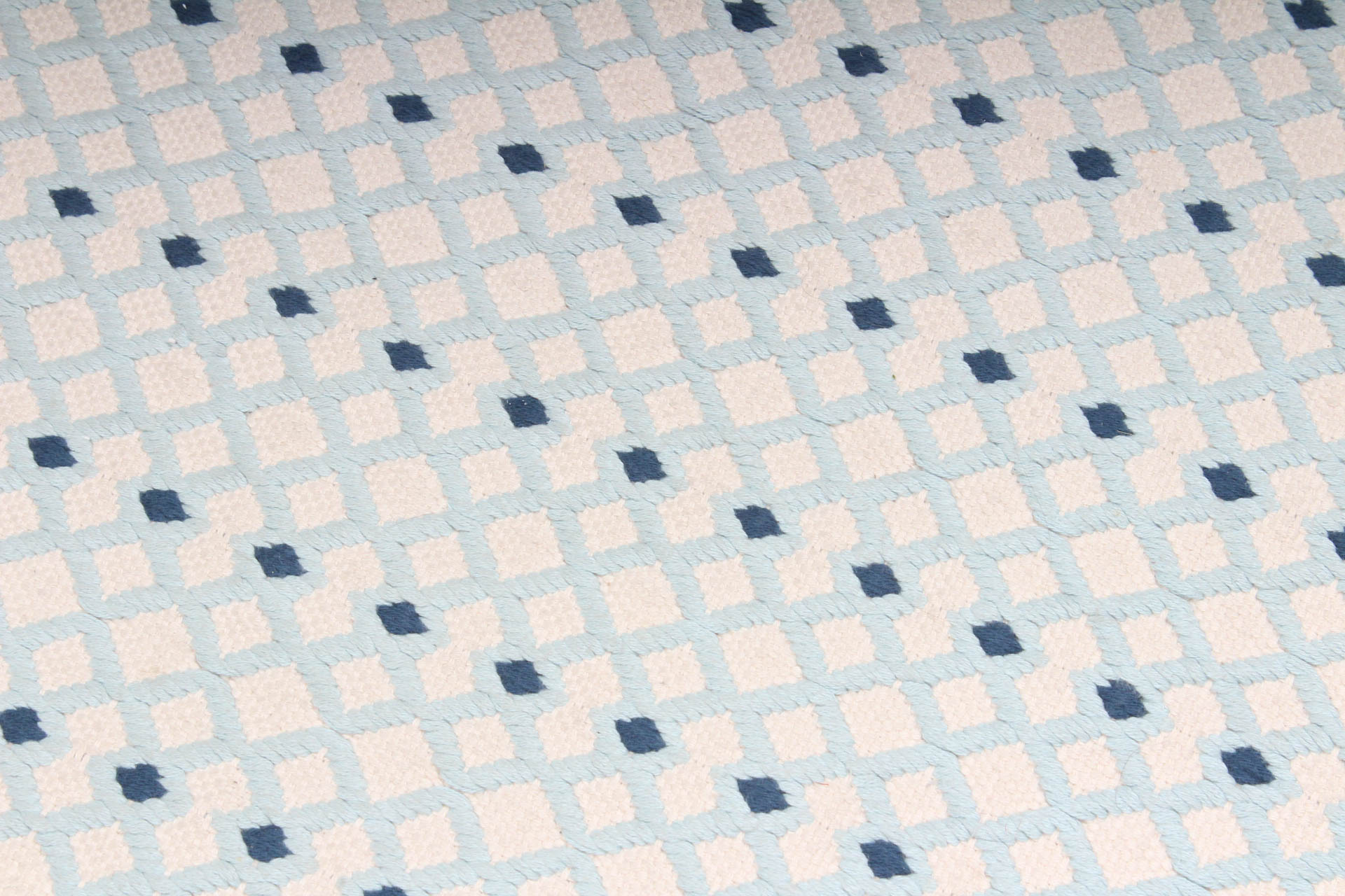 Handwoven and Embroidered Coyuchi Organic Cotton Accent Rug