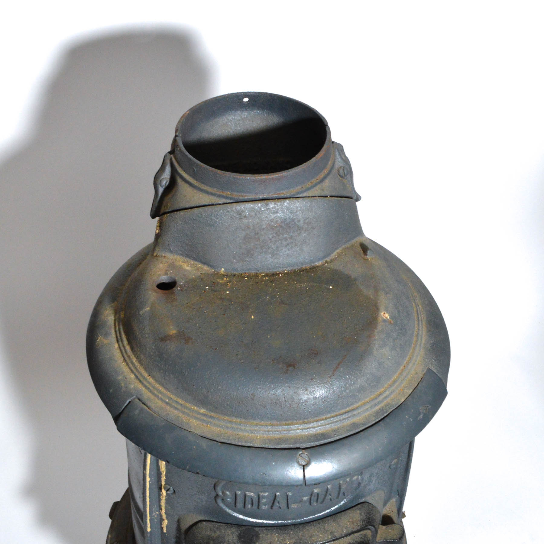 Vintage Cast Iron Pot Belly Stove by Ideal Oak