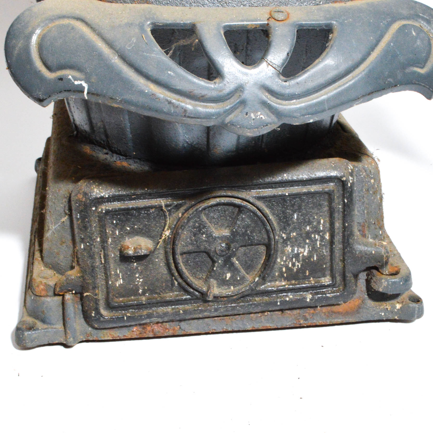 Vintage Cast Iron Pot Belly Stove by Ideal Oak