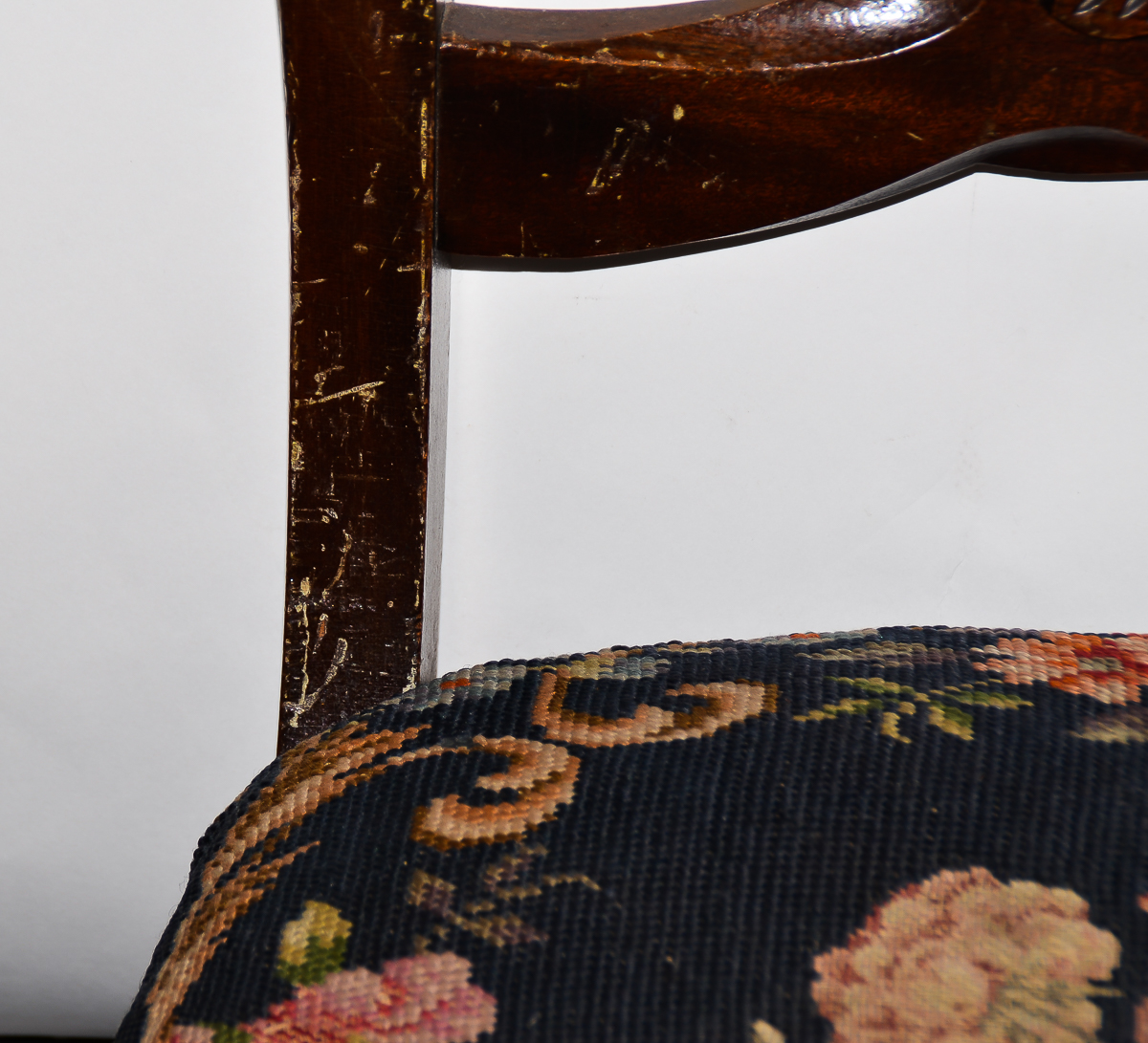 Antique Victorian Rococo Revival Side Chair