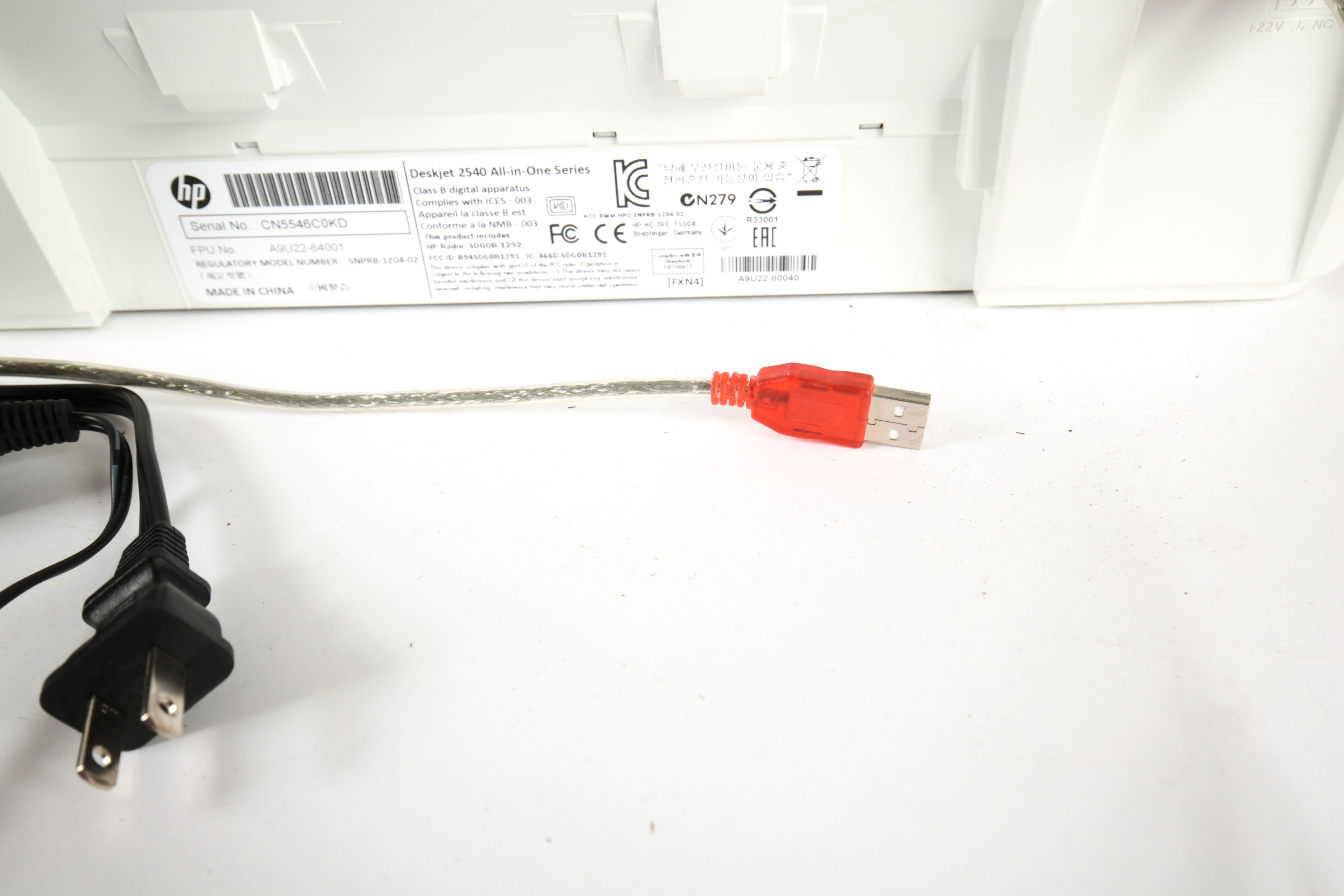 Samsung Computer Monitor and HP Deskjet 2540 Printer