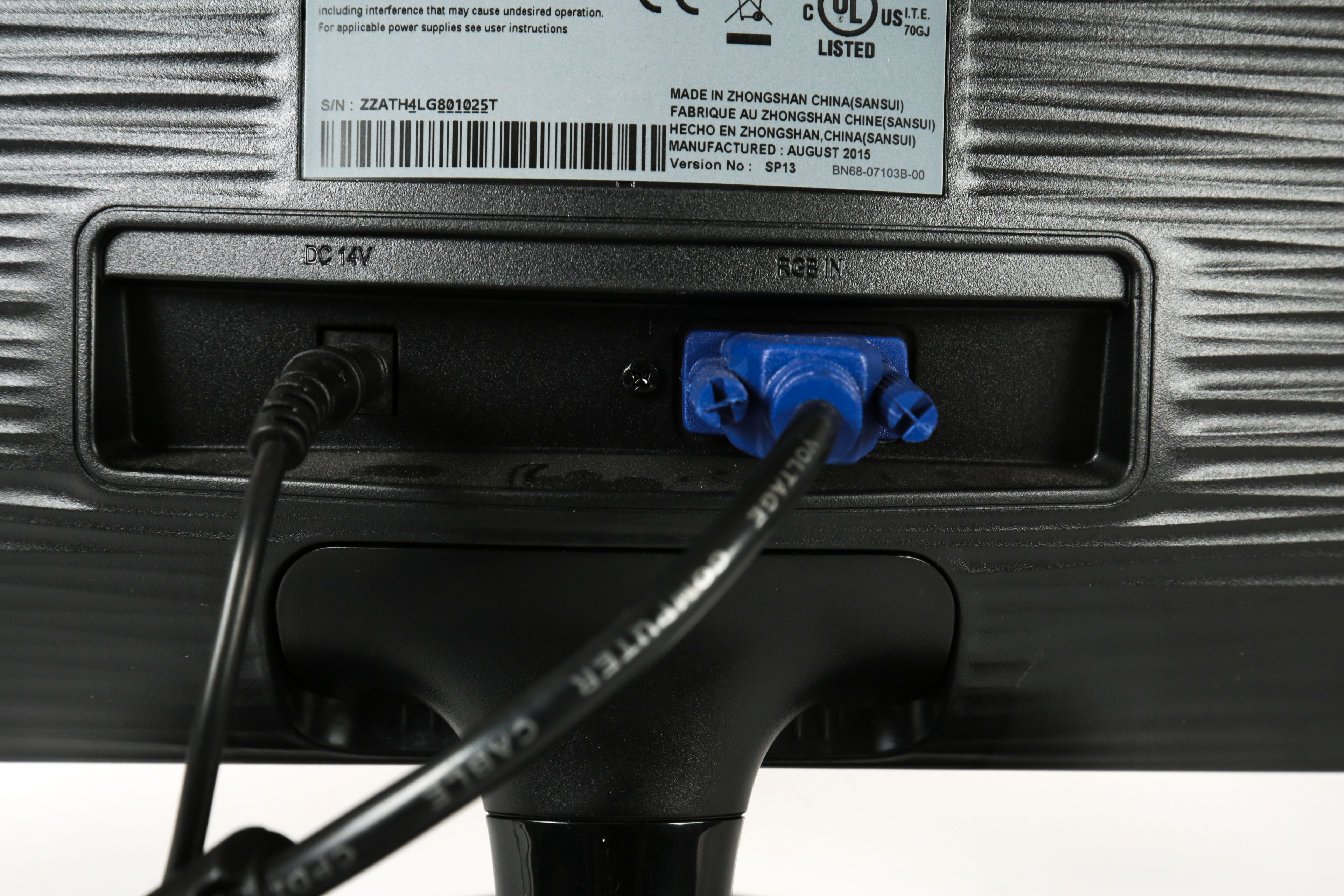 Samsung Computer Monitor and HP Deskjet 2540 Printer