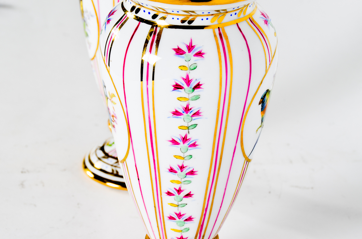 Pair of Antique Danico Urns