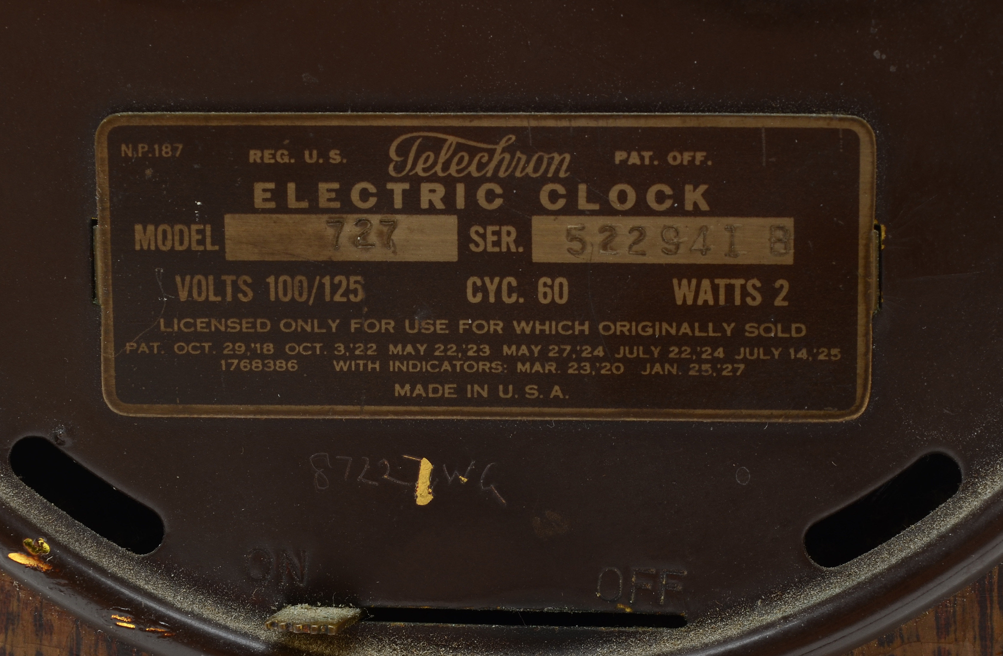 Vintage Telechron Electric Clock