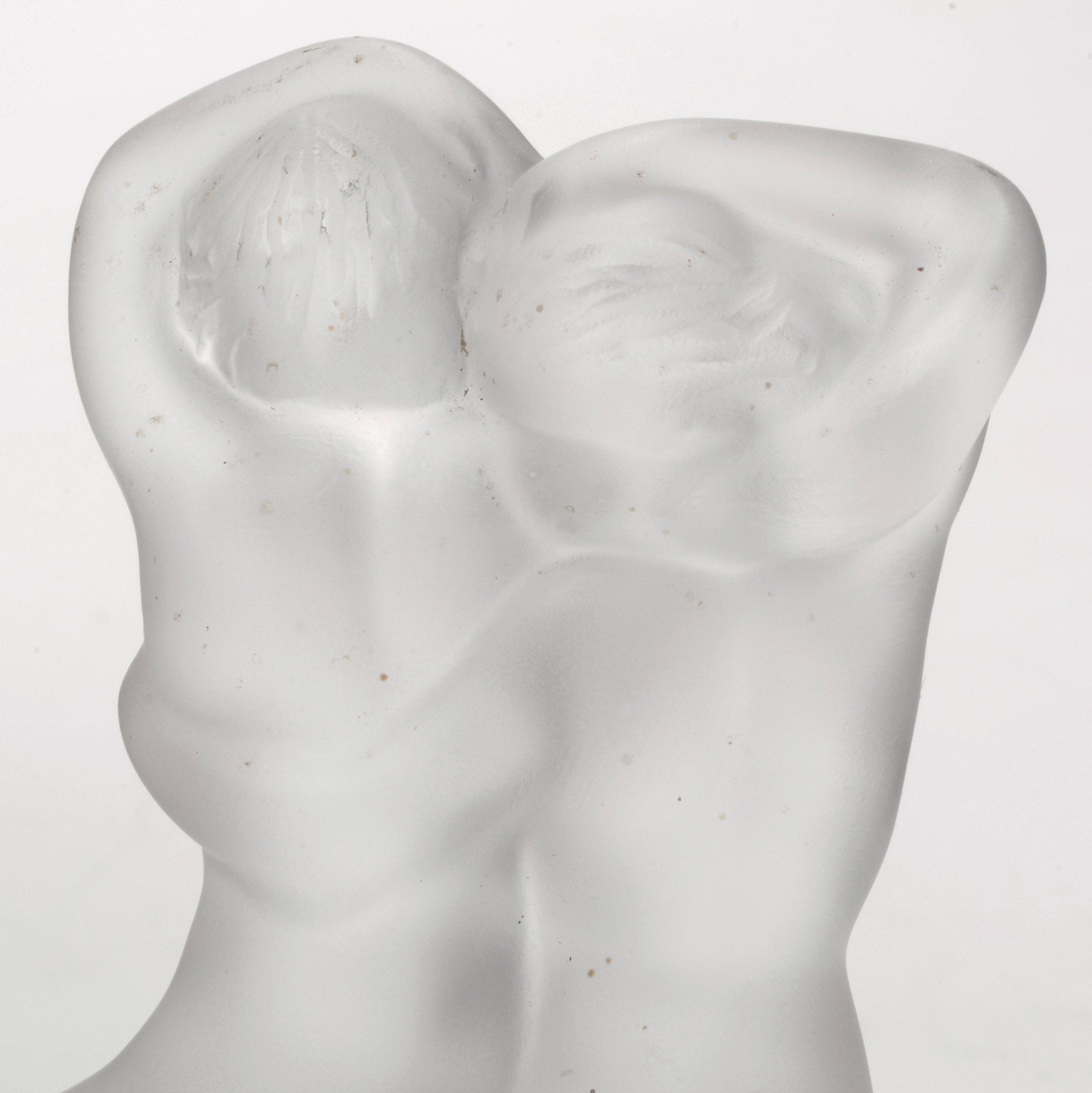 Lalique "Faune et Nymphe" Crystal Figurine