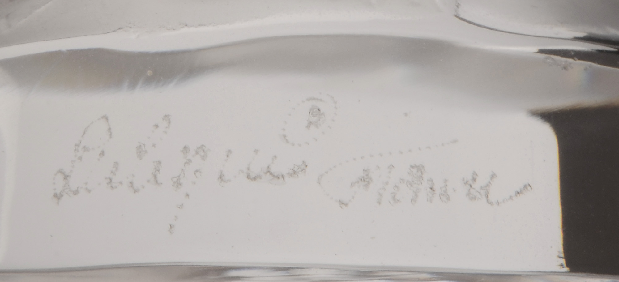 Lalique "Faune et Nymphe" Crystal Figurine