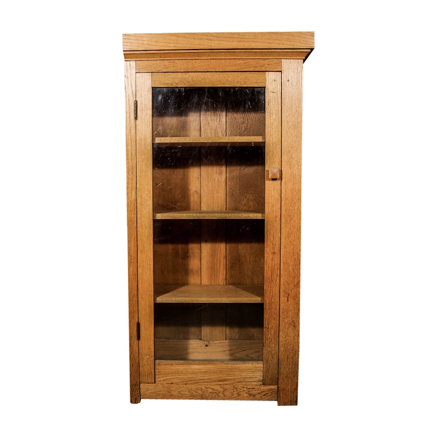 Vintage Oak Display Cabinet