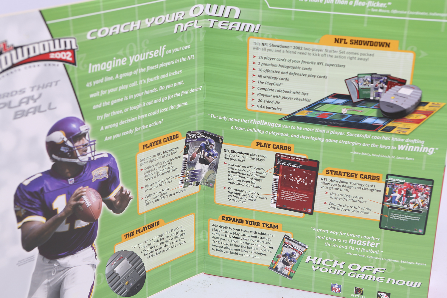 Two NFL Showdown Sports Card Games