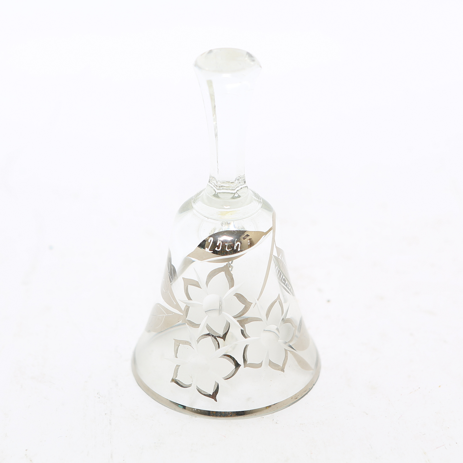 Glass 25th Anniversary Bell