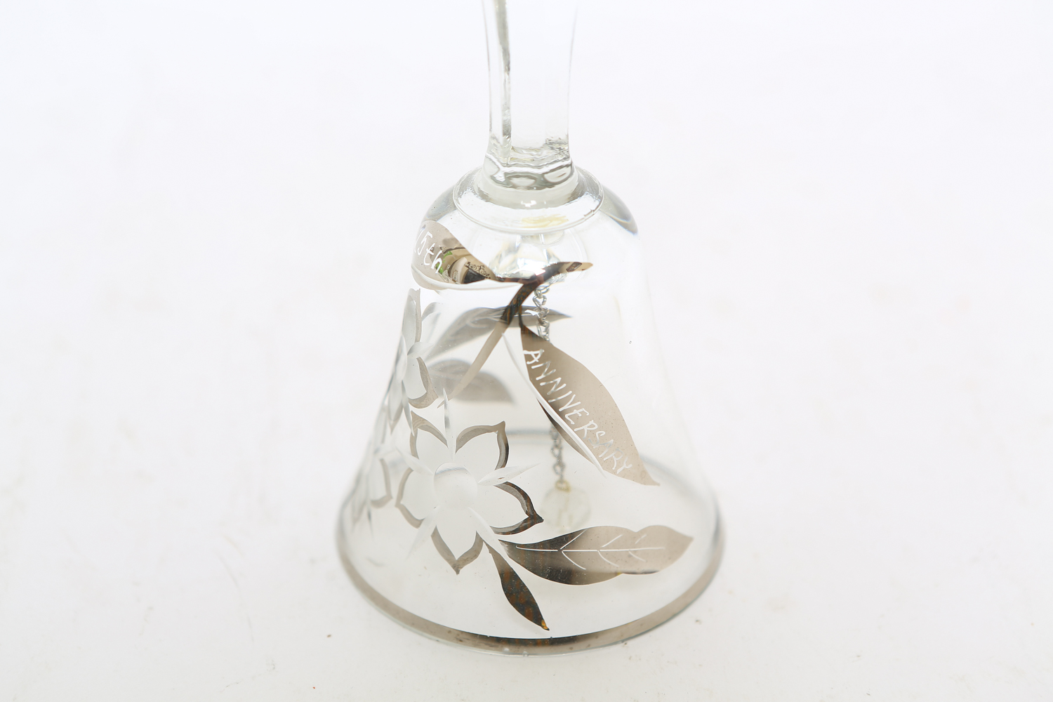 Glass 25th Anniversary Bell