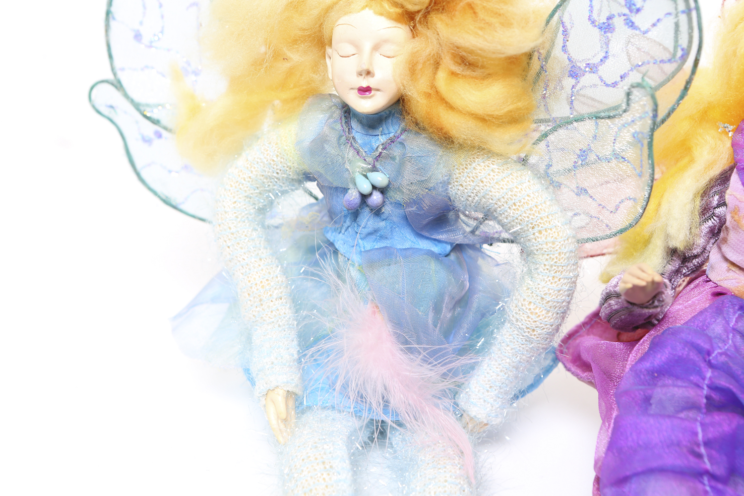 Two Whimsical Angel Dolls