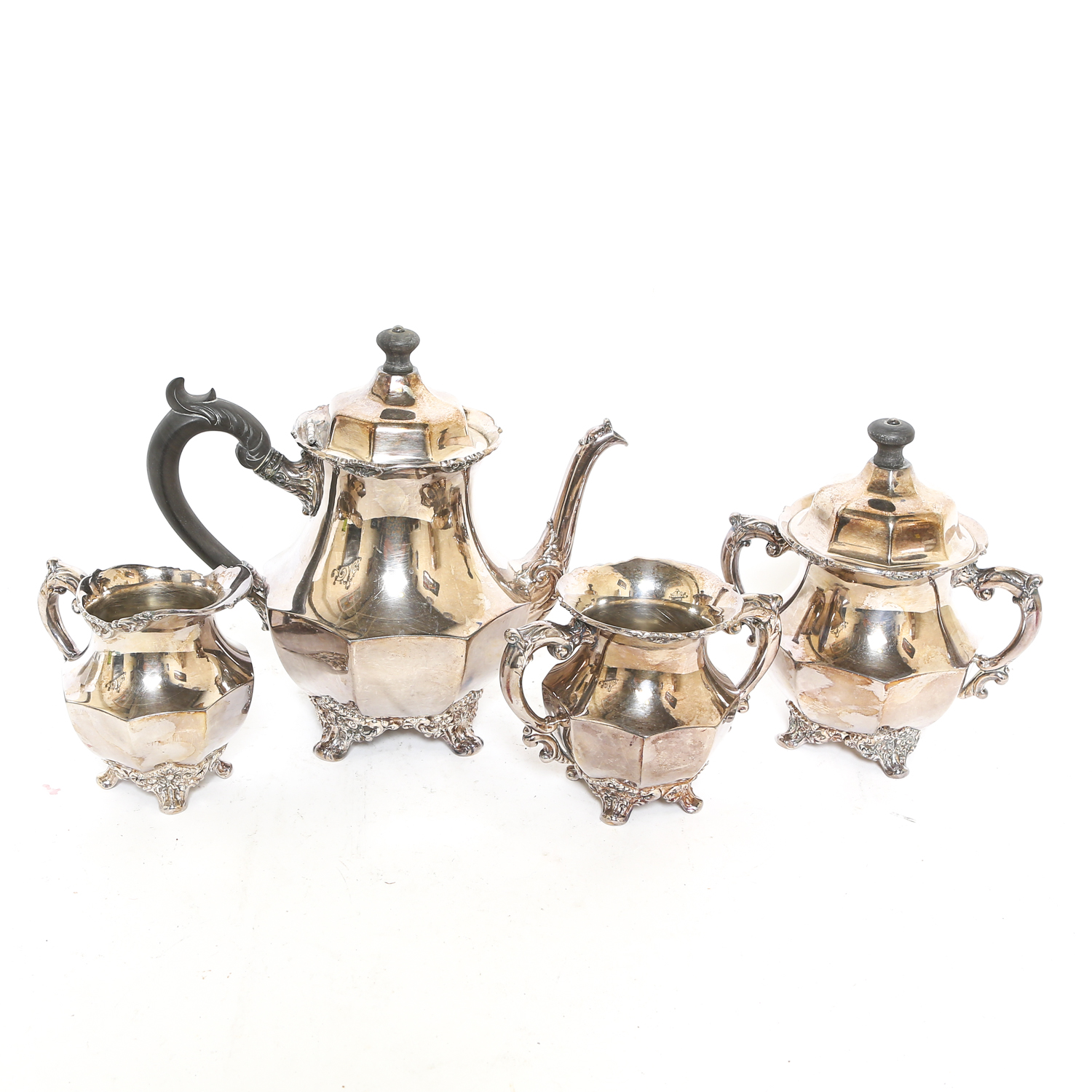 Aurora Silver Plate Mfg. Co. Quadruple Plate Coffee Set