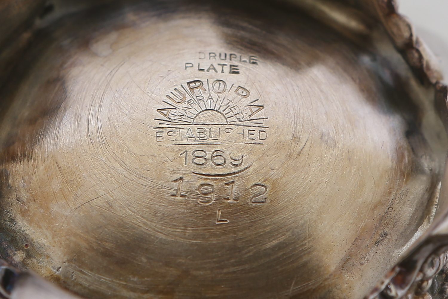 Aurora Silver Plate Mfg. Co. Quadruple Plate Coffee Set