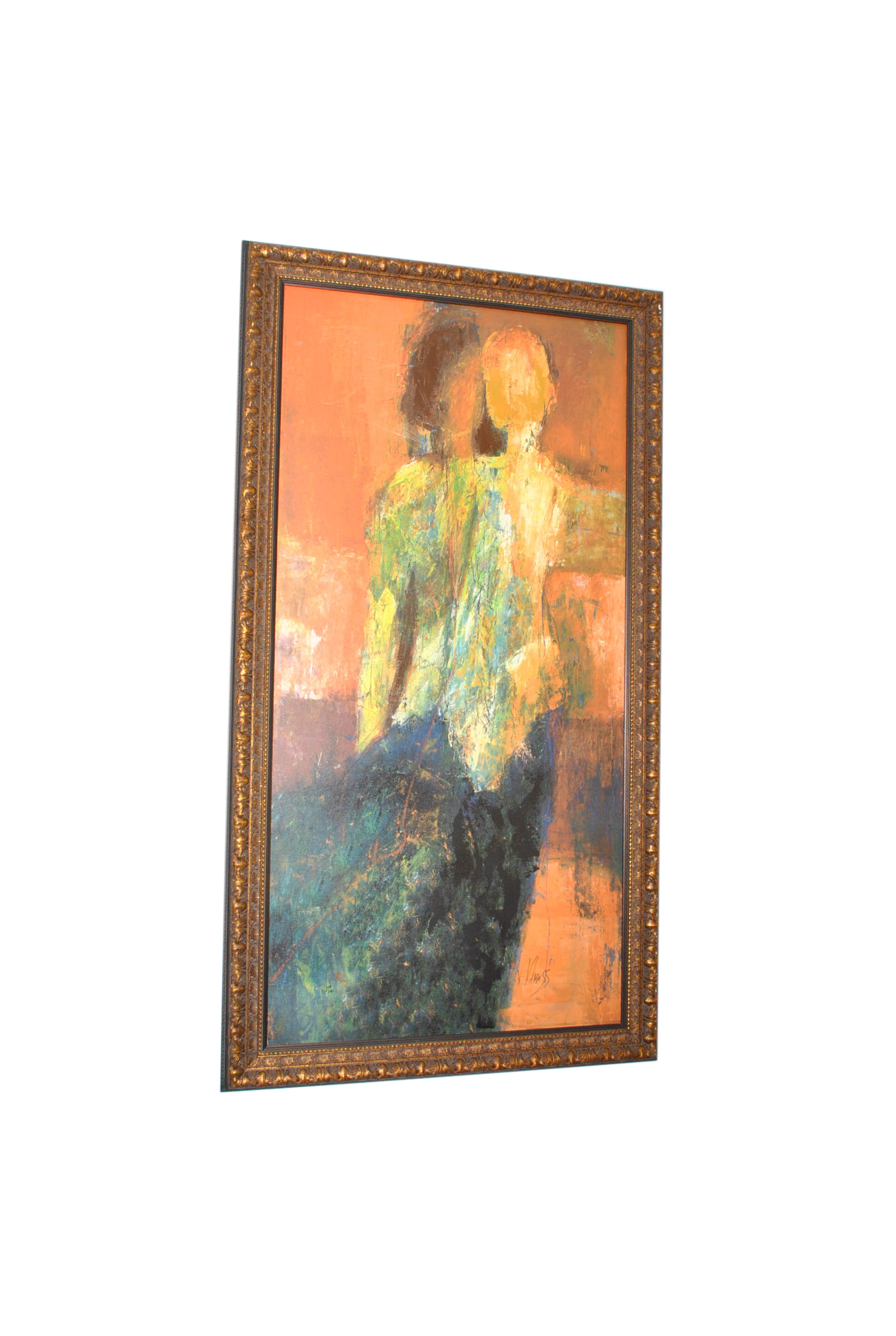 Victor Klauss Limited Edition Giclee on Canvas of Two Women