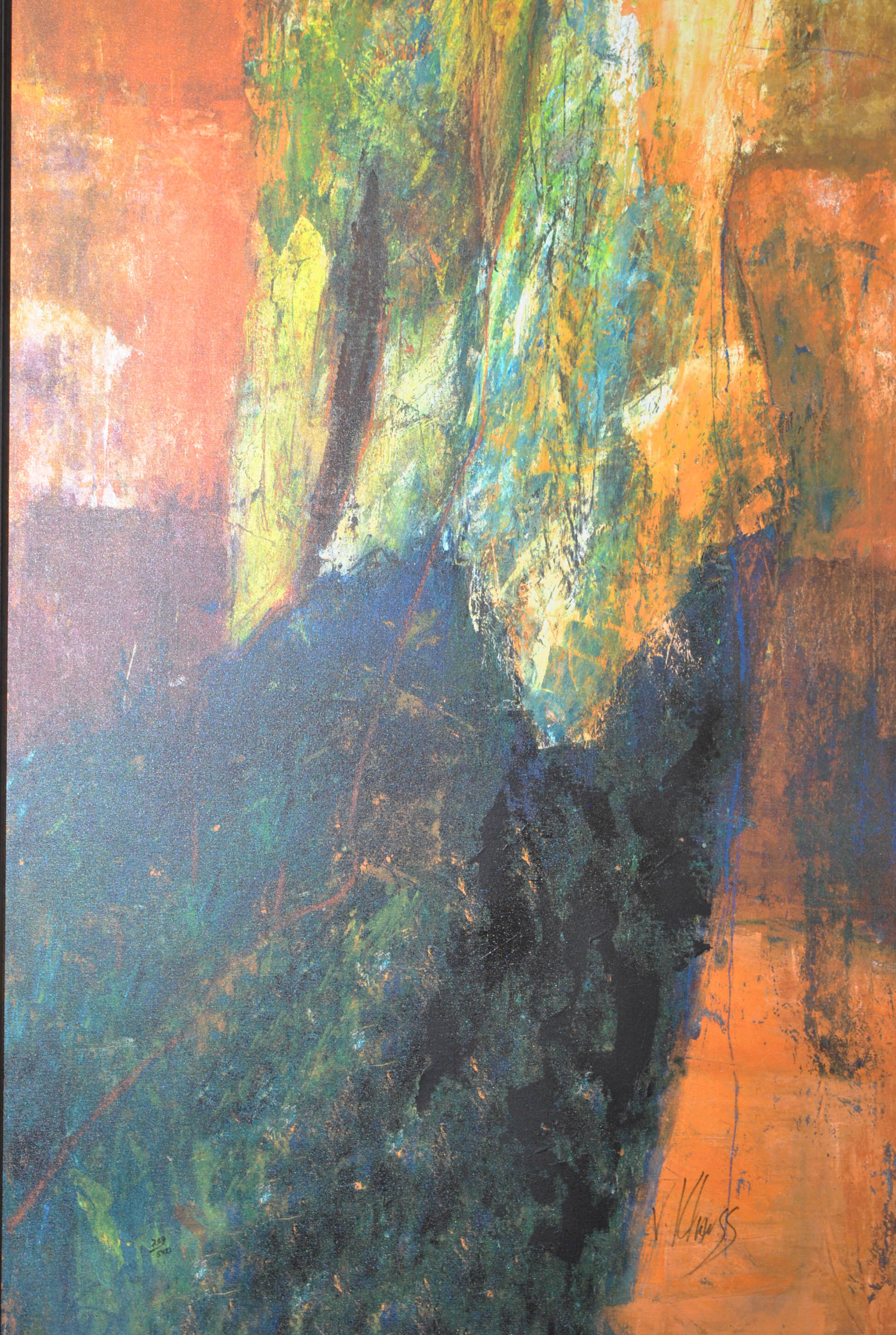 Victor Klauss Limited Edition Giclee on Canvas of Two Women