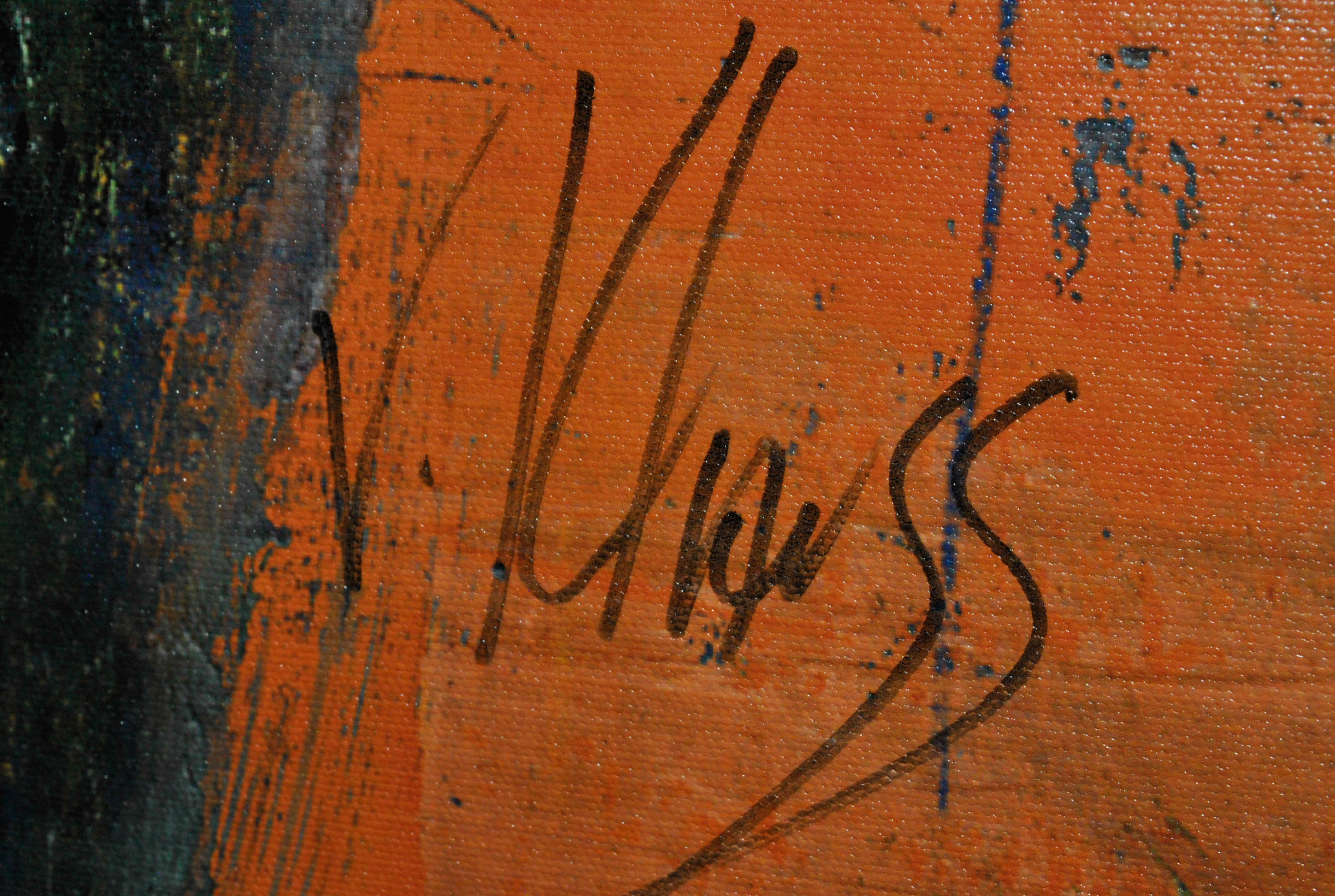 Victor Klauss Limited Edition Giclee on Canvas of Two Women