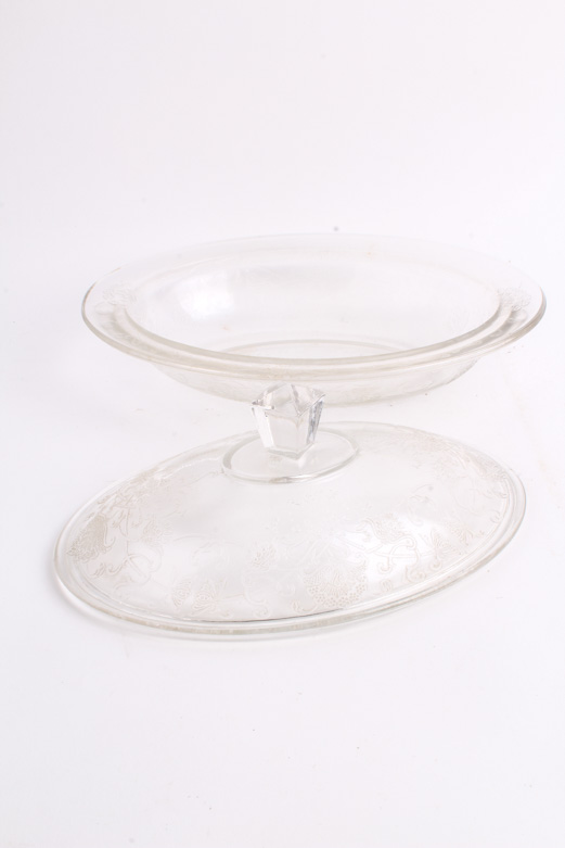 Hazel-Atlas "Florentine 2" Clear Depression Glass Tableware
