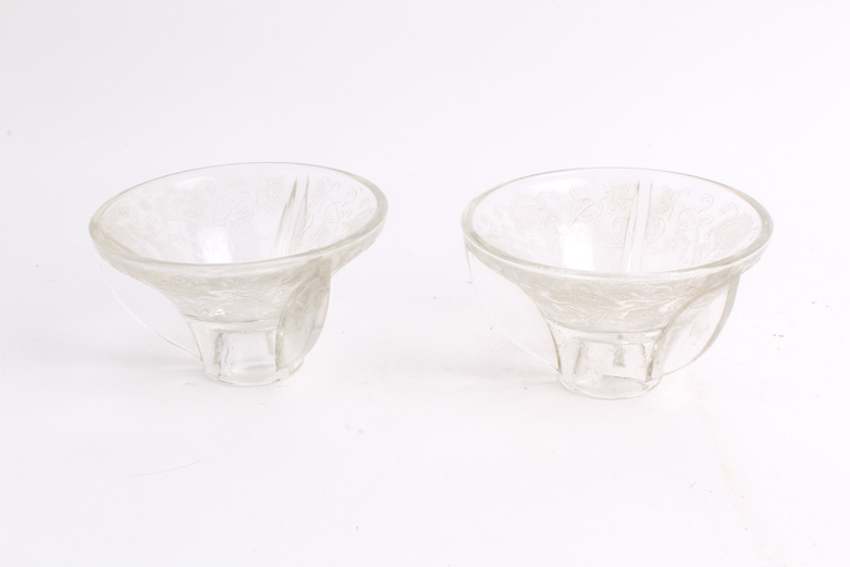 Hazel-Atlas "Florentine 2" Clear Depression Glass Tableware