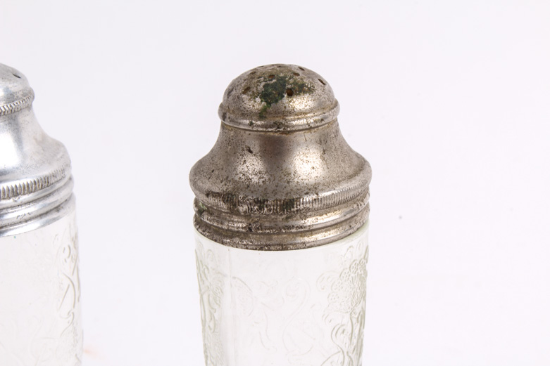 Hazel-Atlas "Florentine 2" Clear Depression Glass Tableware