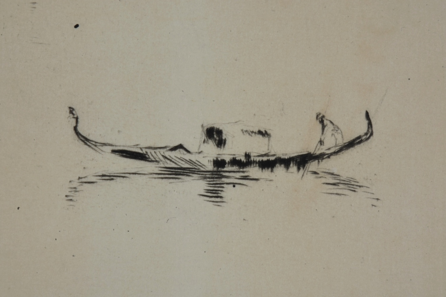 Three Hermann Struck Etchings on Paper Impressionistic Marine Scenes