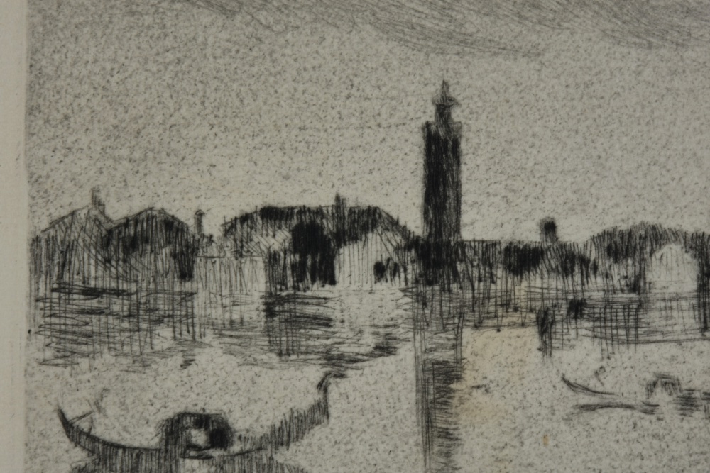 Three Hermann Struck Etchings on Paper Impressionistic Marine Scenes