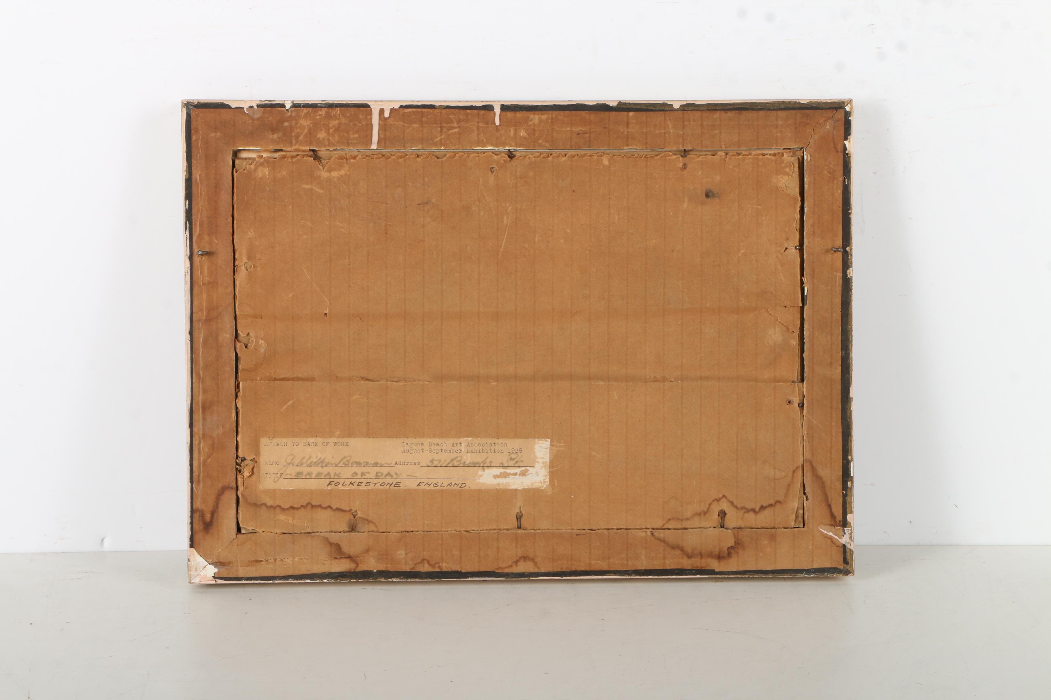 John Wilkin Bowman Watercolor "Break of Day"