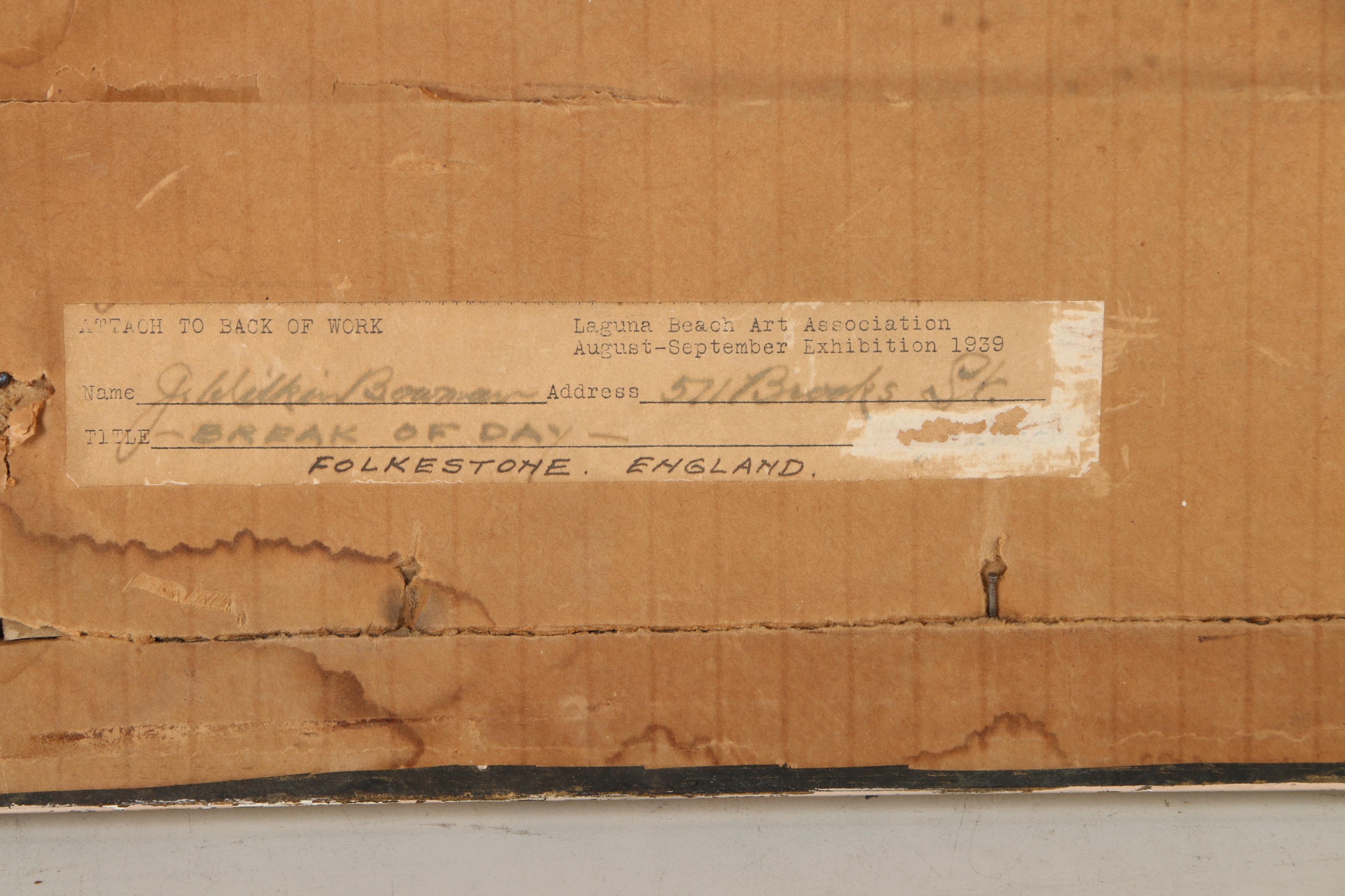 John Wilkin Bowman Watercolor "Break of Day"