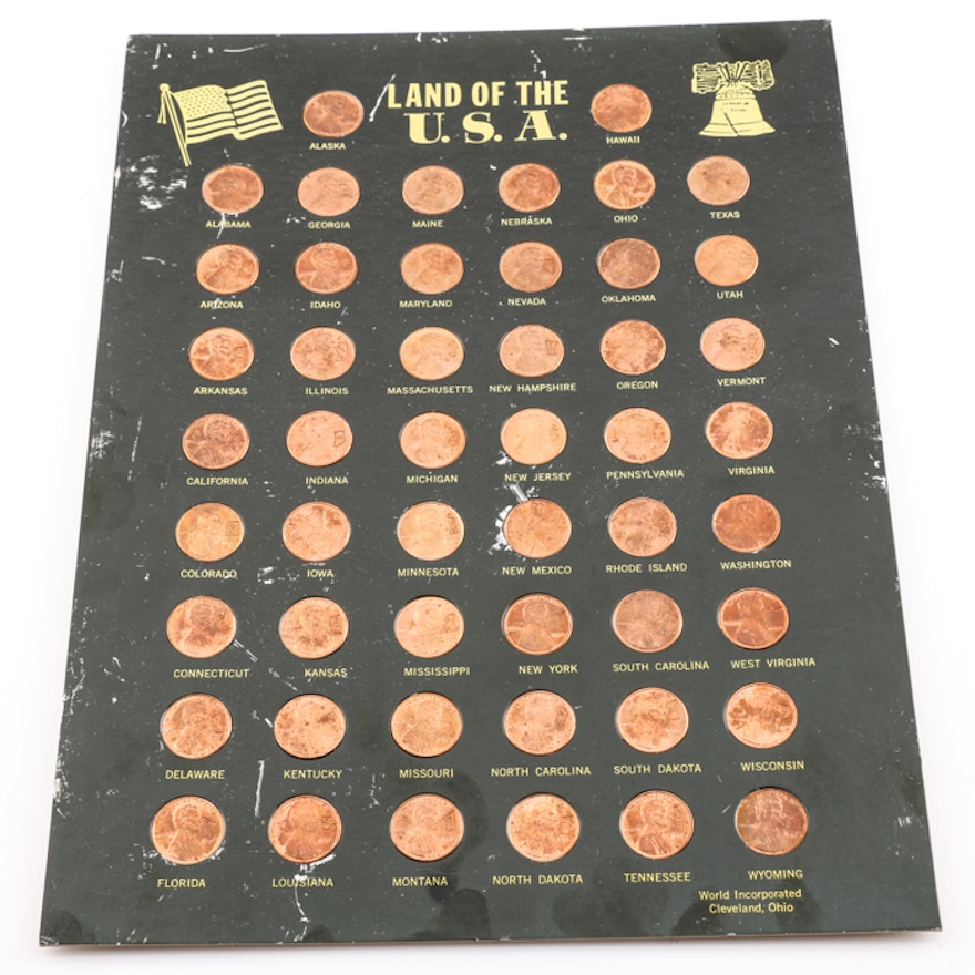 "Land of the U.S.A." Lincoln Penny Set