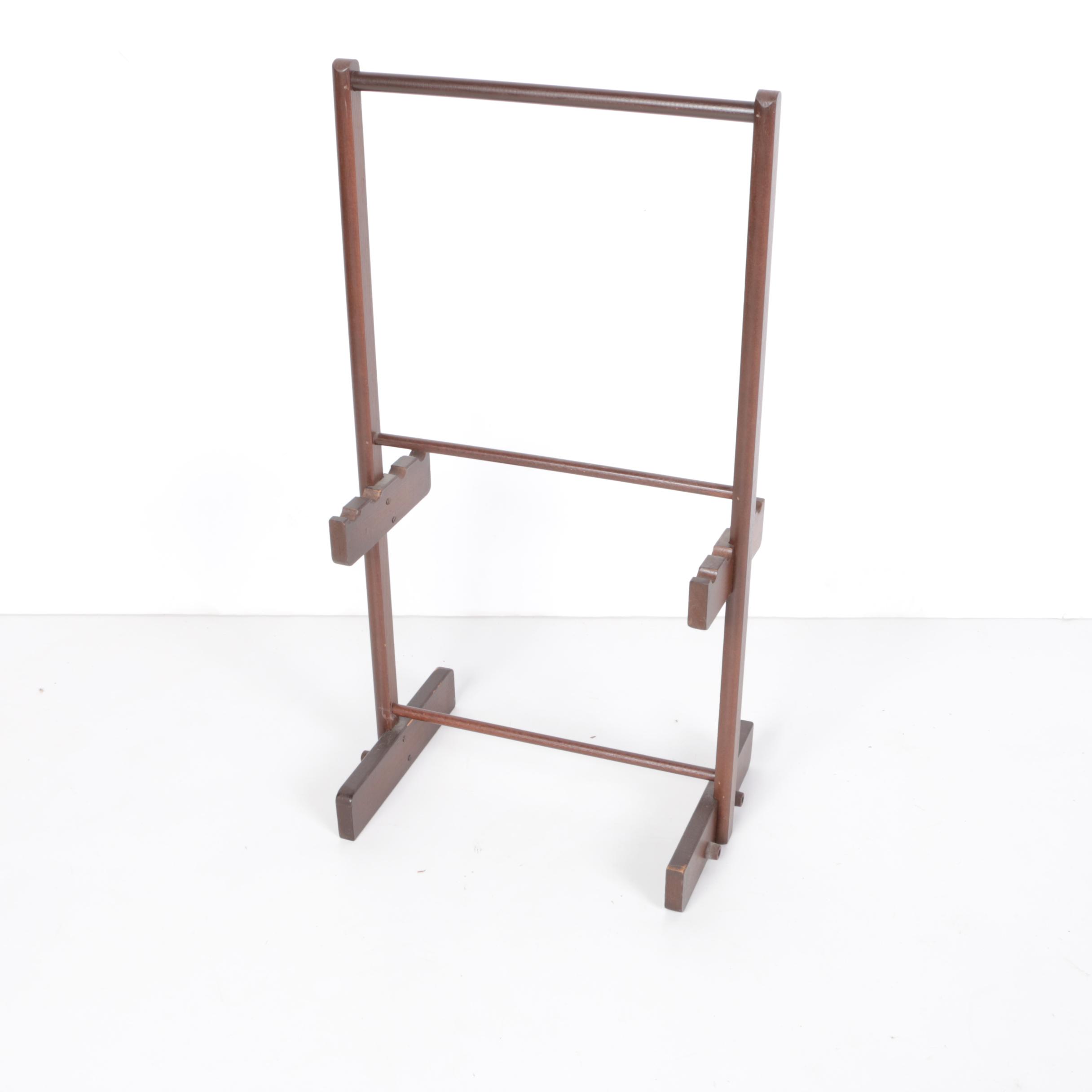 *CHARITY*Wooden Tray Table Storage Rack
