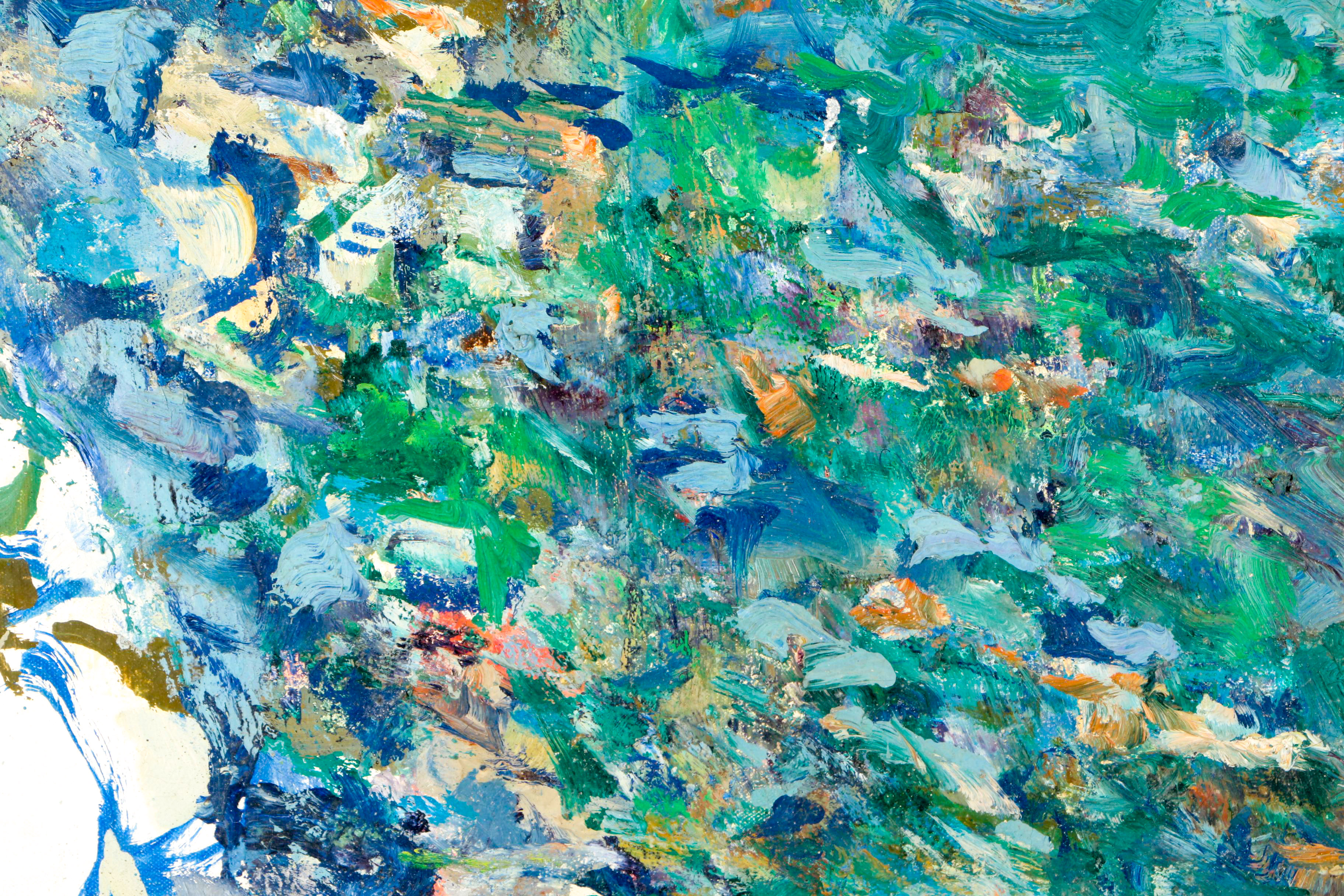 Reginald Murray Pollack Abstract Oil Painting on Canvas