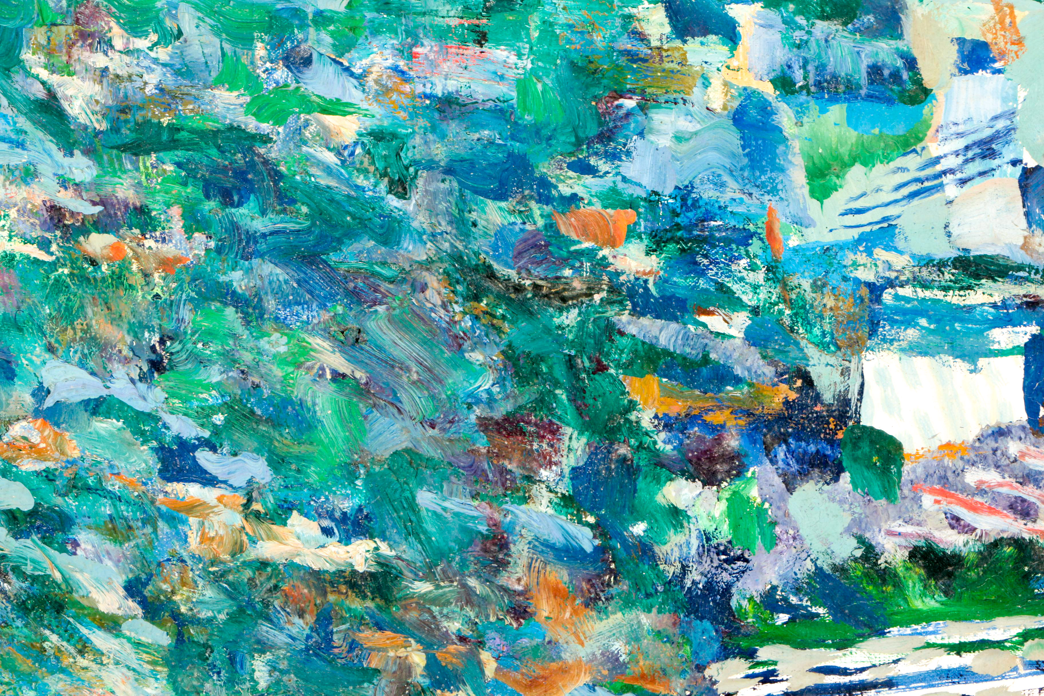 Reginald Murray Pollack Abstract Oil Painting on Canvas