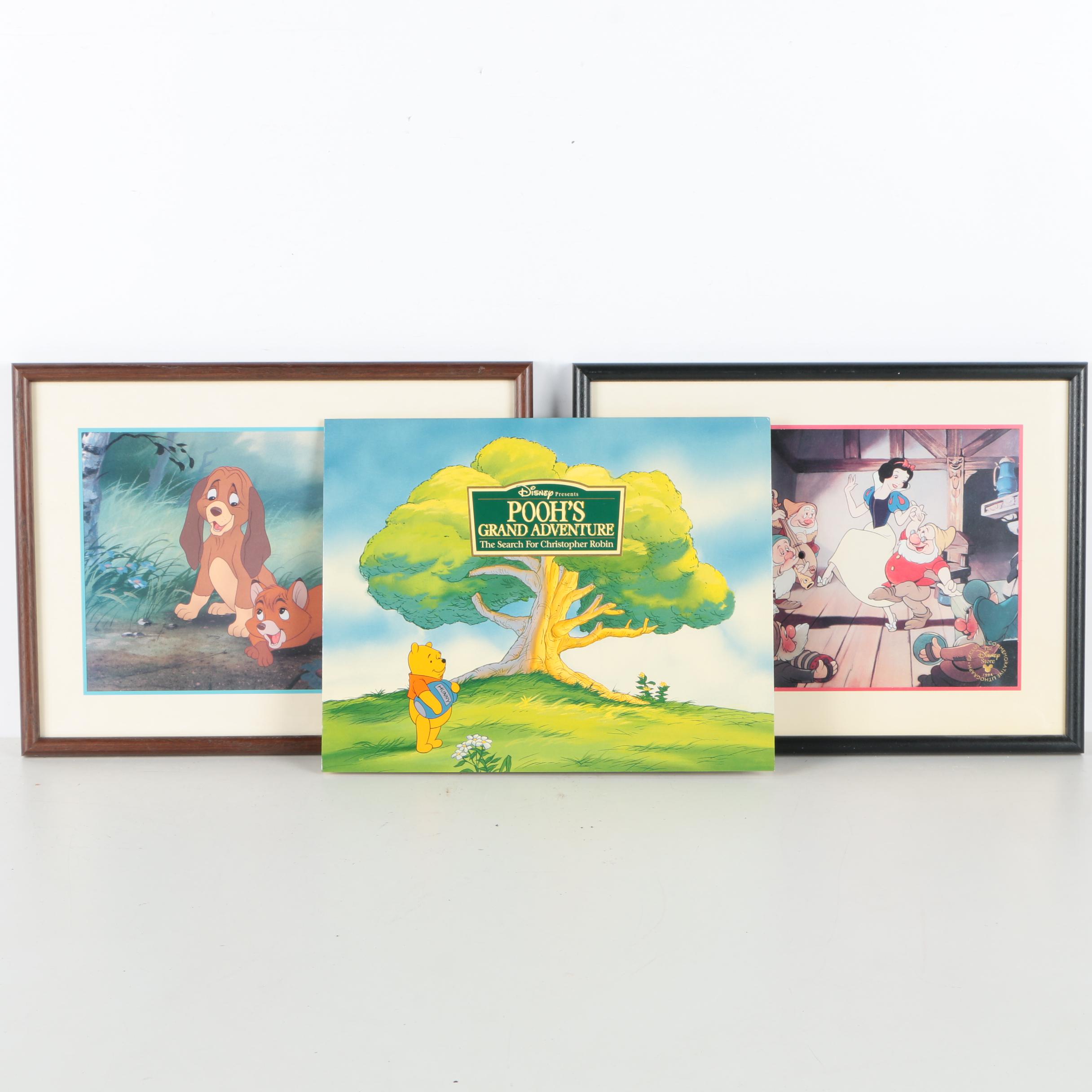 Disney Theme Offset Lithographs Featuring "Pooh's Grand Adventure"