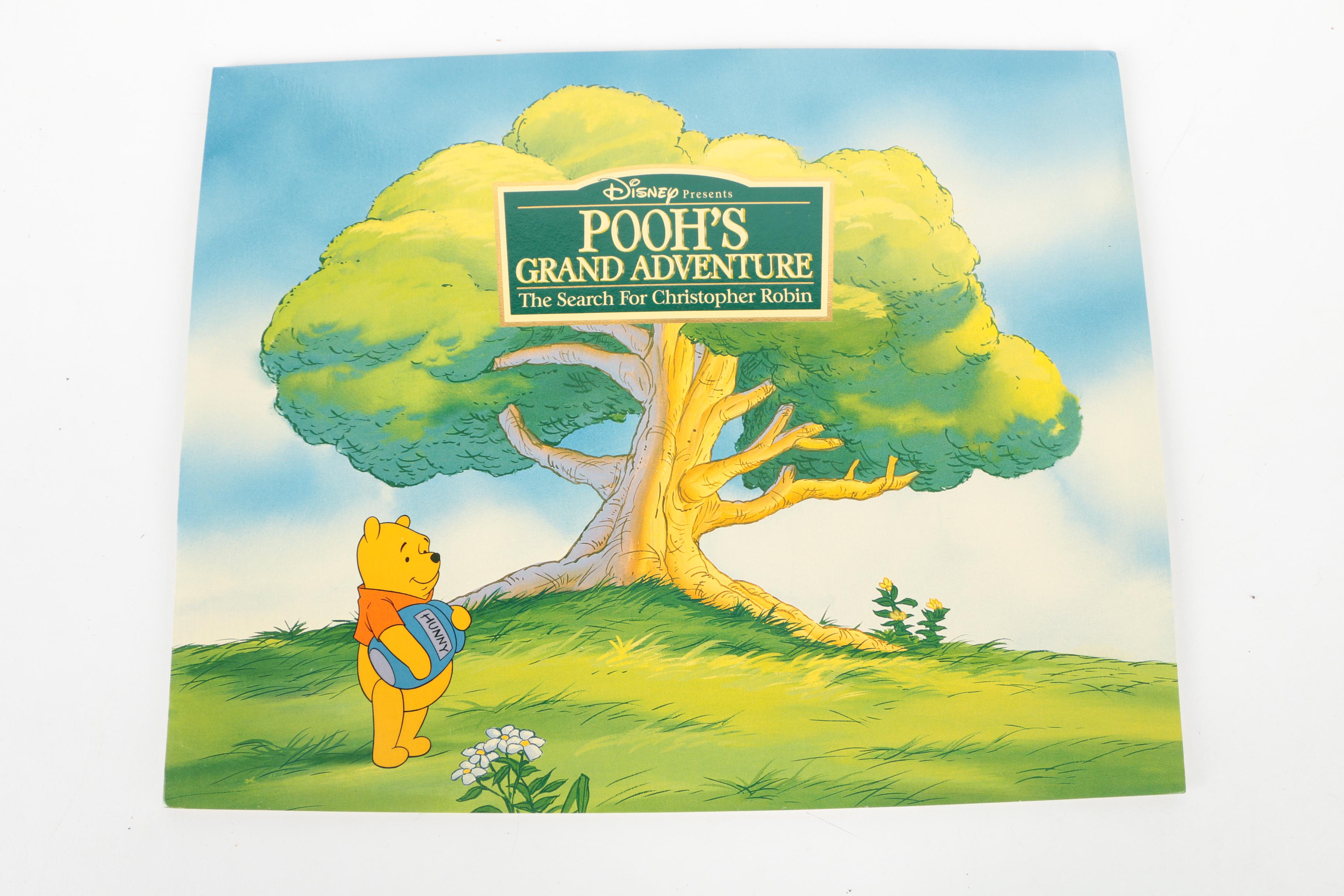 Disney Theme Offset Lithographs Featuring "Pooh's Grand Adventure"