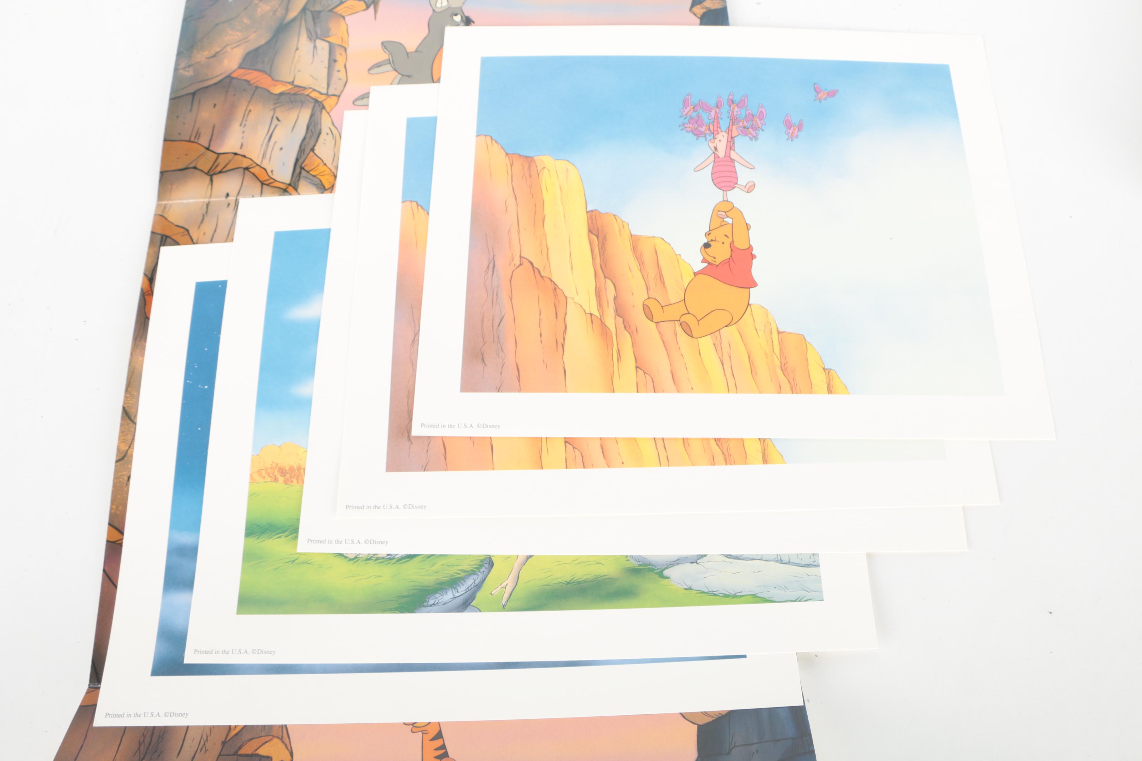 Disney Theme Offset Lithographs Featuring "Pooh's Grand Adventure"