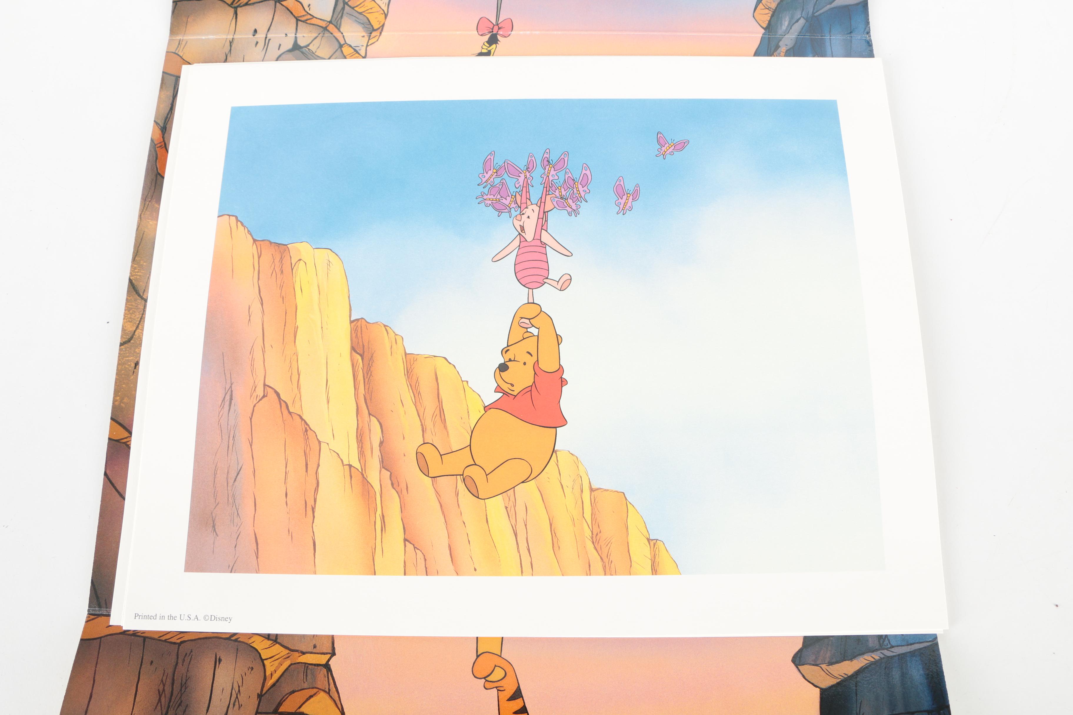 Disney Theme Offset Lithographs Featuring "Pooh's Grand Adventure"