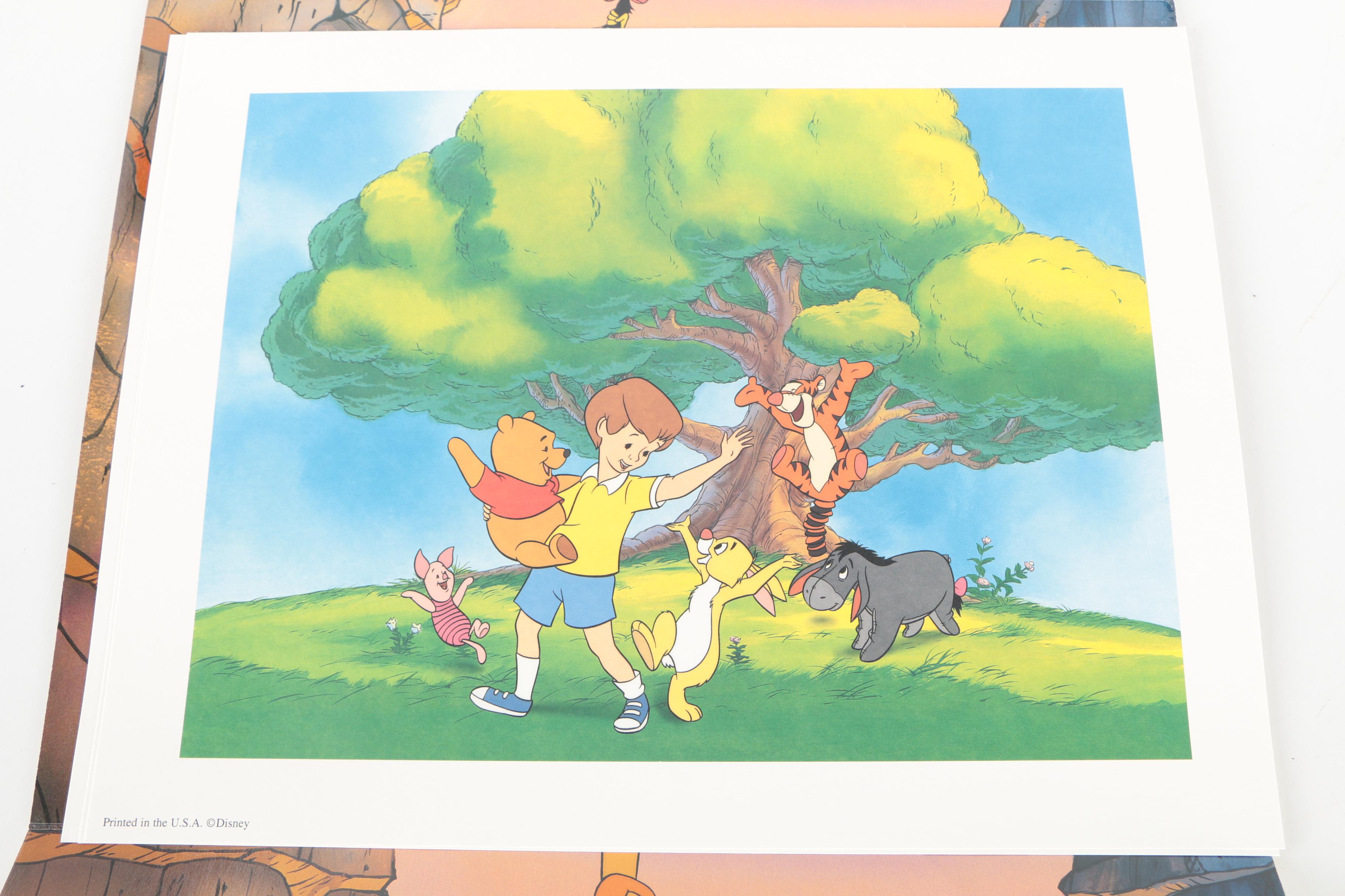 Disney Theme Offset Lithographs Featuring "Pooh's Grand Adventure"