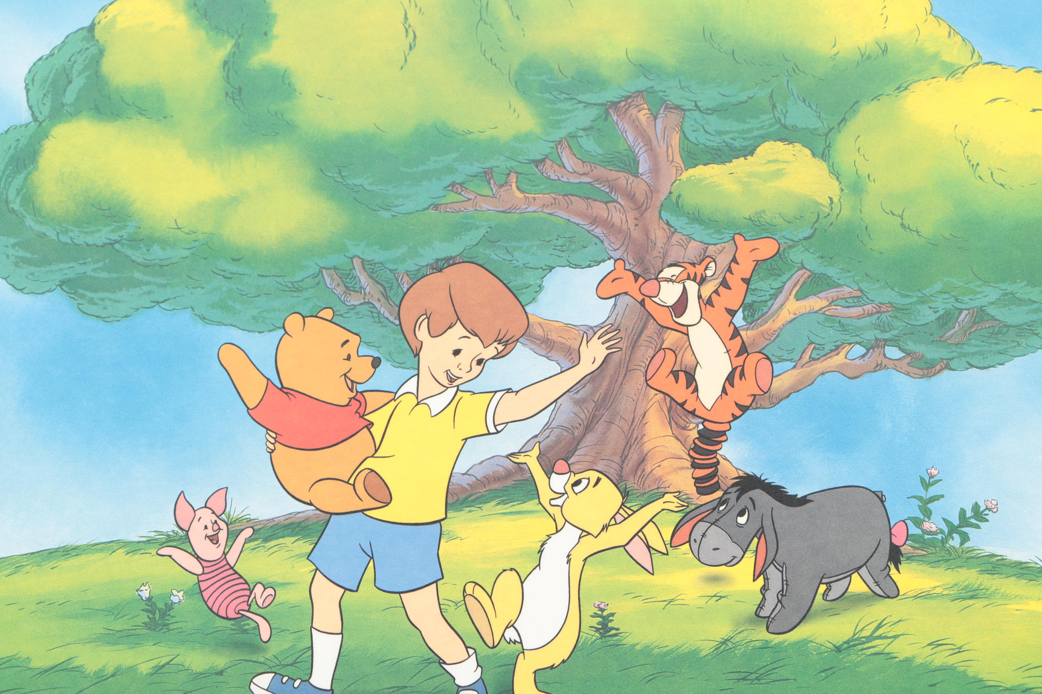 Disney Theme Offset Lithographs Featuring "Pooh's Grand Adventure"