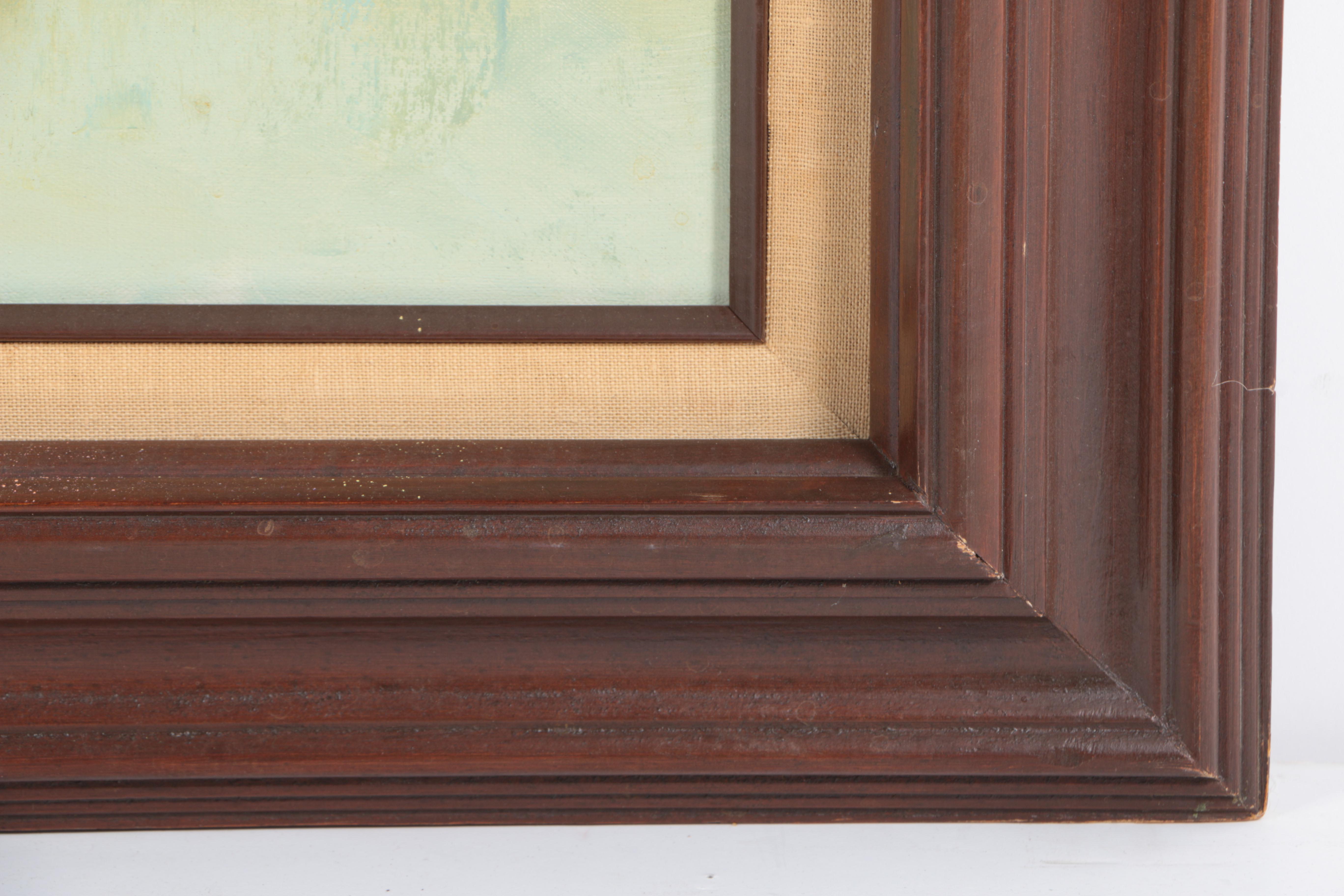 J.J. Brown Oil Painting of Parisian Street