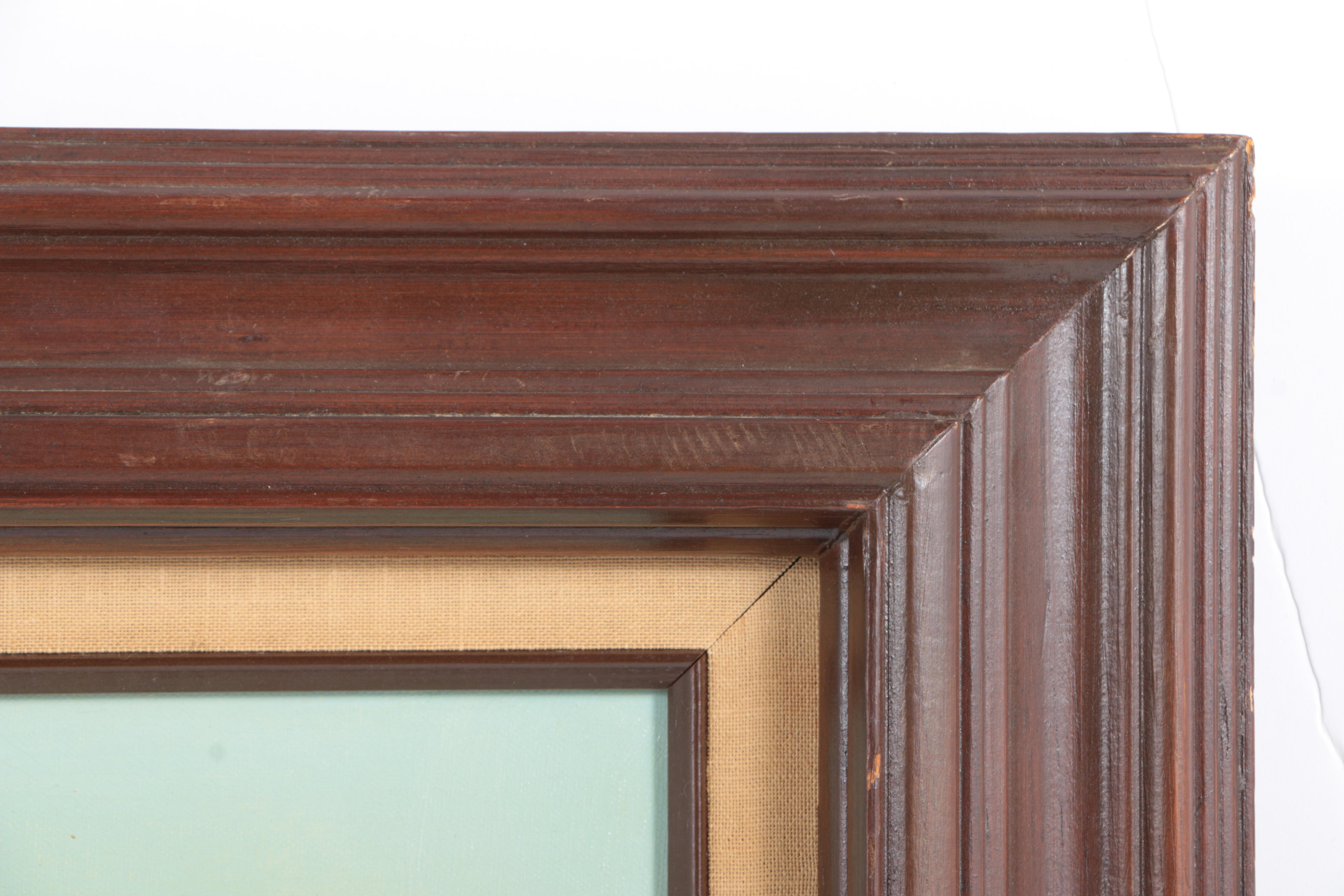 J.J. Brown Oil Painting of Parisian Street