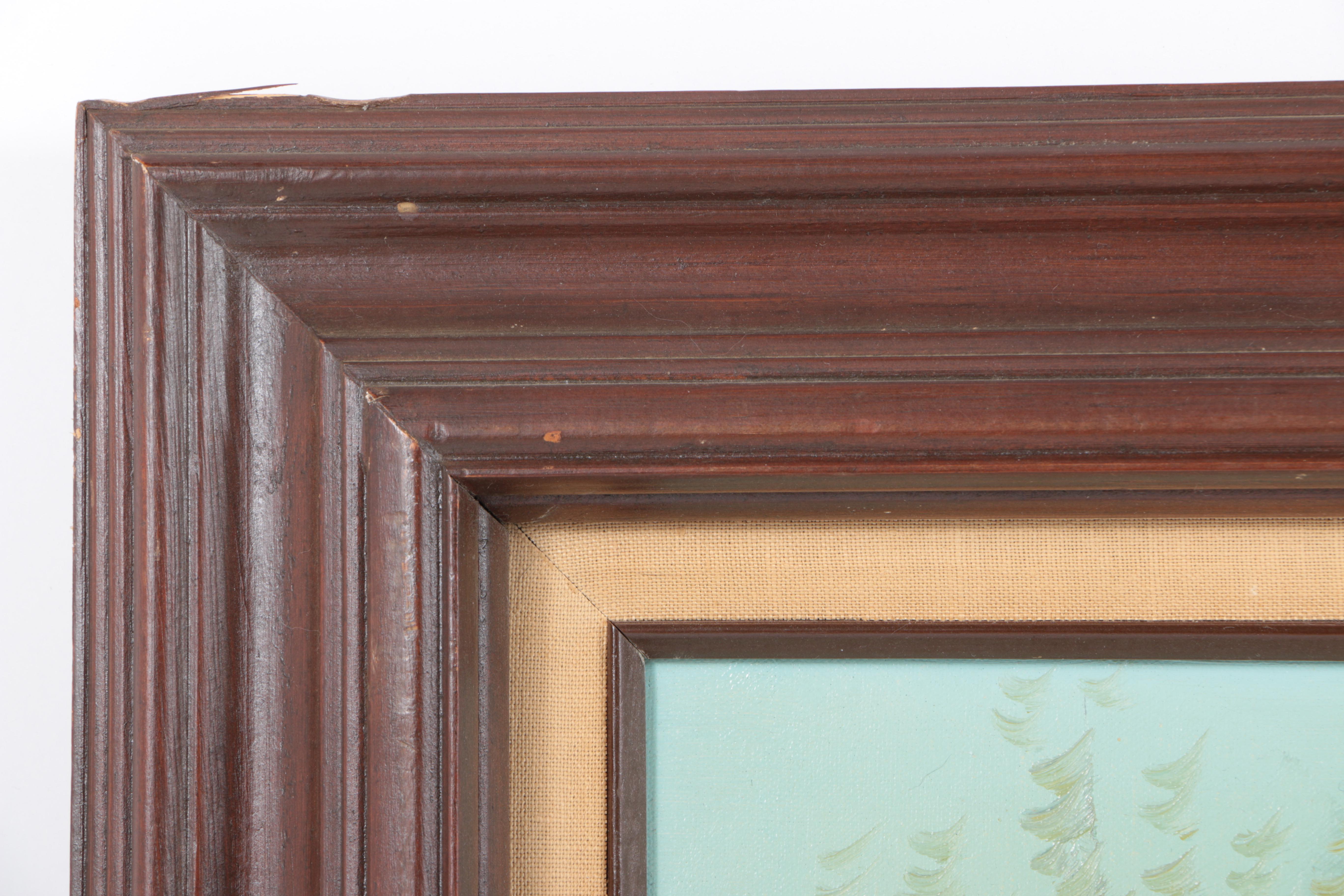 J.J. Brown Oil Painting of Parisian Street